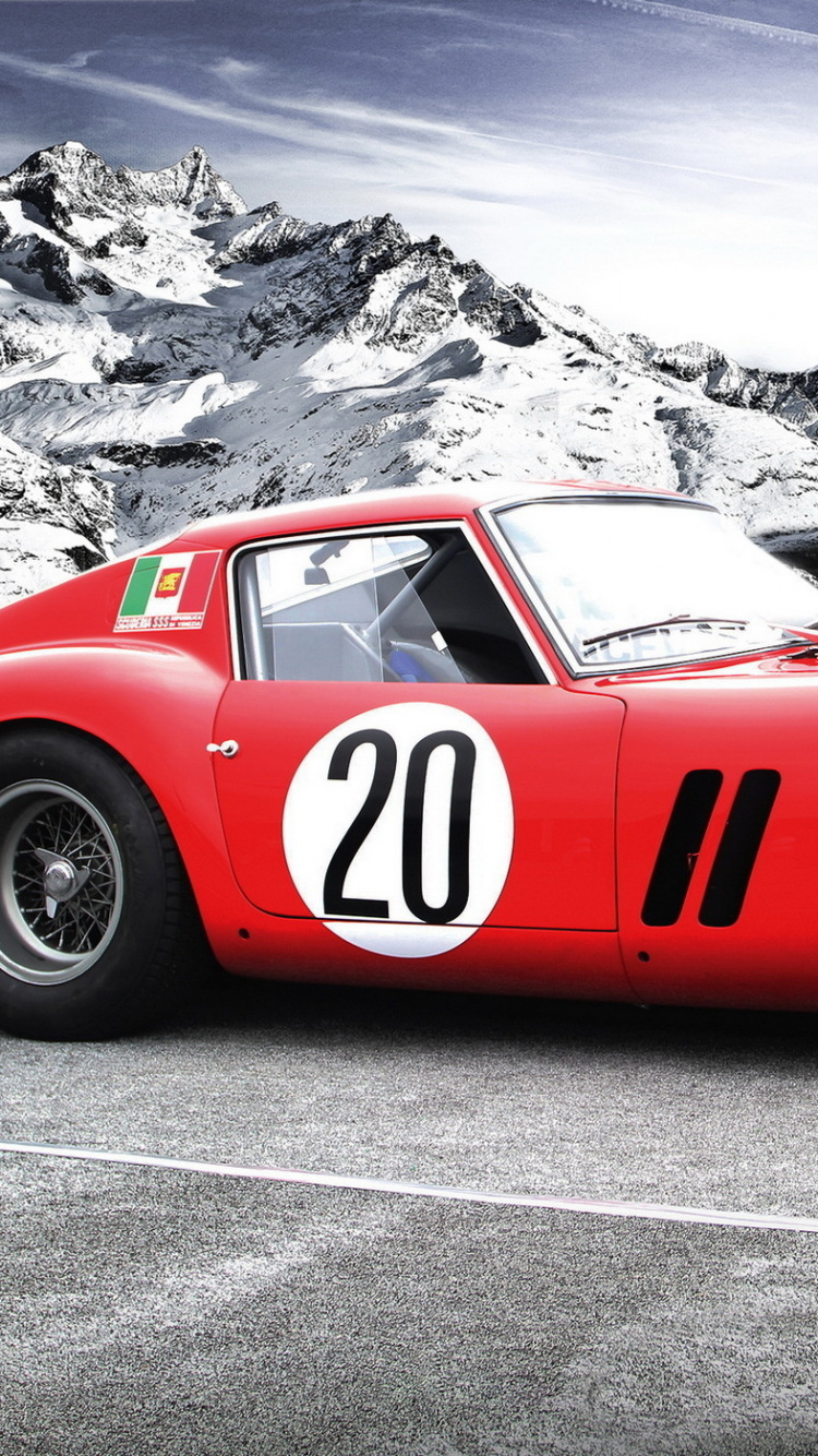 Обои Феррари 250 ГТО, Феррари 250 ГТ луссо, авто, Ferrari, Гранд туреры в разрешении 750x1334