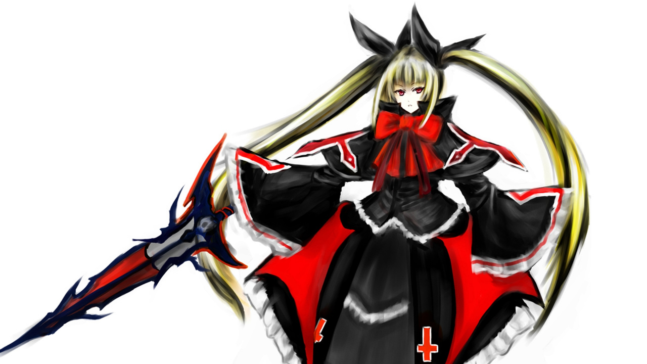 Обои blazblue бедствие триггер, сверхъестественное существо, мангака, Алукард, пика в разрешении 1280x720