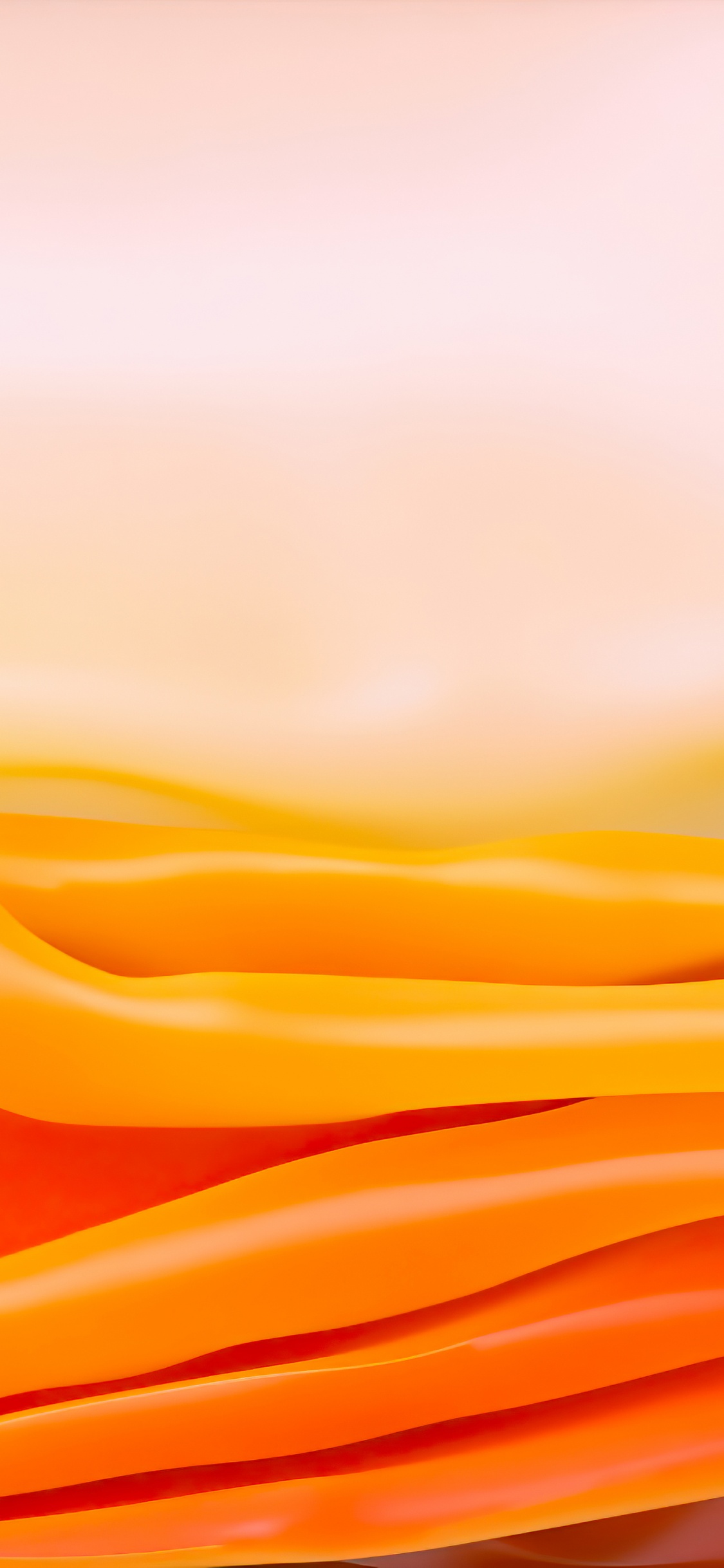 Обои Апельсин, геометрия, Янтарь, арт, пейзаж в разрешении 1125x2436