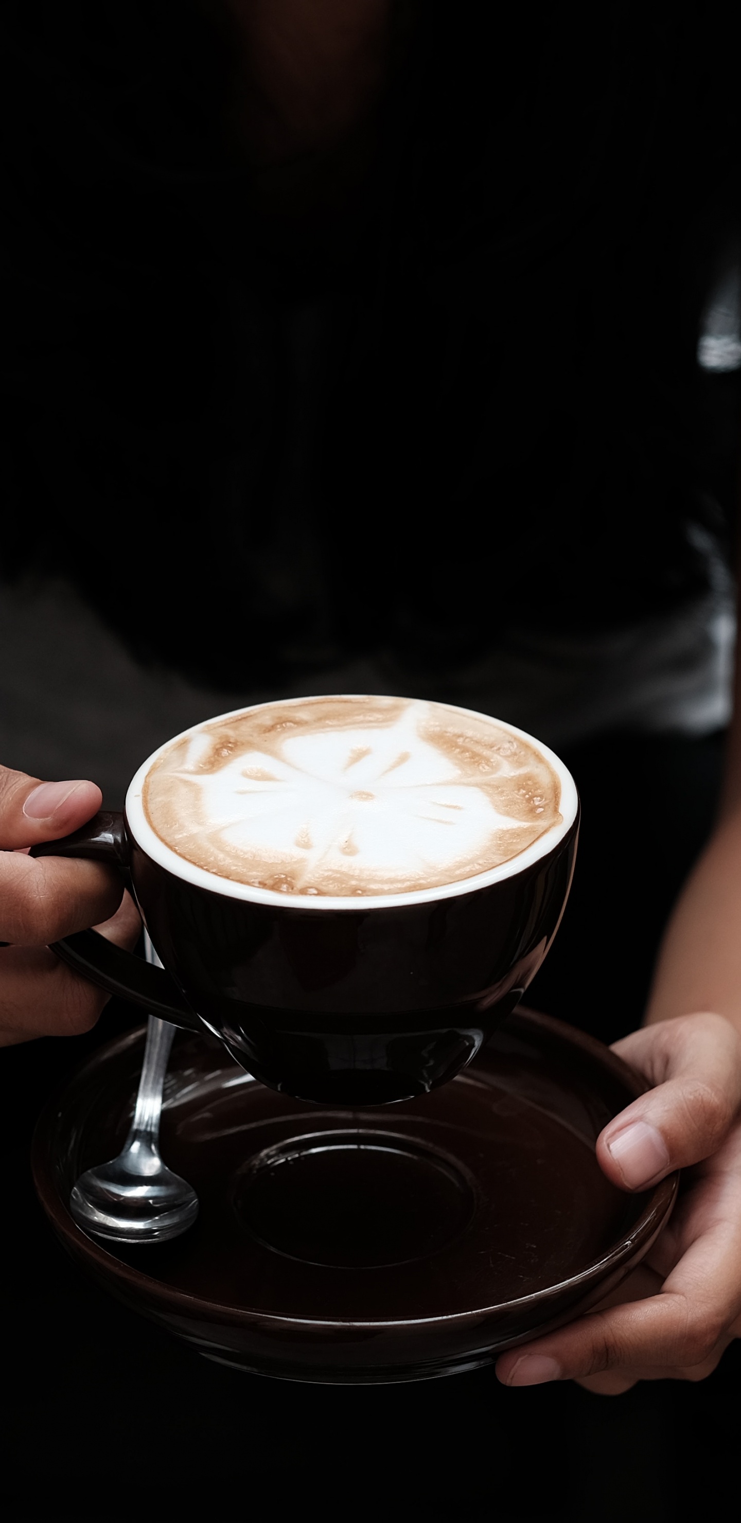 Обои кофе, кофейня, плоские белые, кофе эспрессо, капучино в разрешении 1440x2960