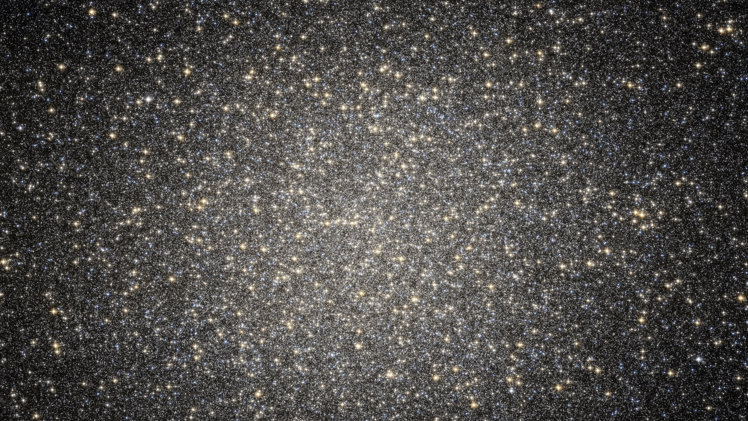 Обои Омега Центавра, шаровое скопление, космический телескоп Хаббл, Млечный Путь, Галактика в разрешении 2560x1440