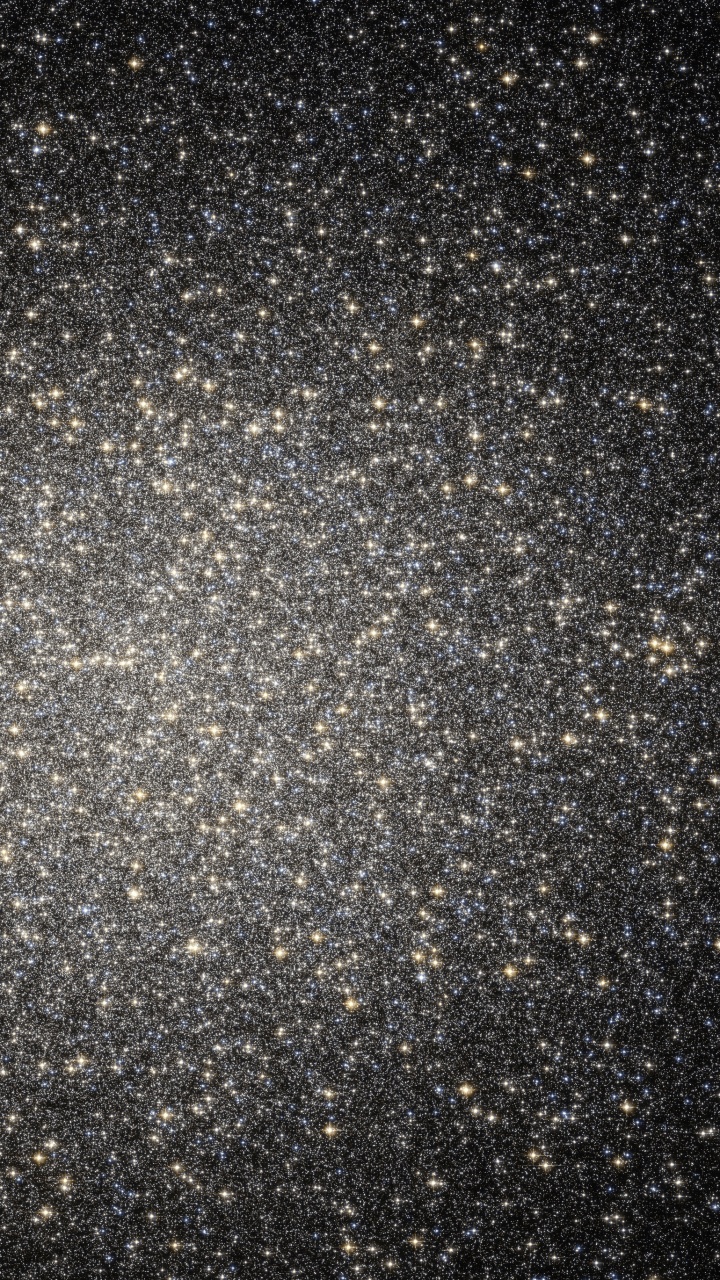 Обои Омега Центавра, шаровое скопление, космический телескоп Хаббл, Млечный Путь, Галактика в разрешении 720x1280