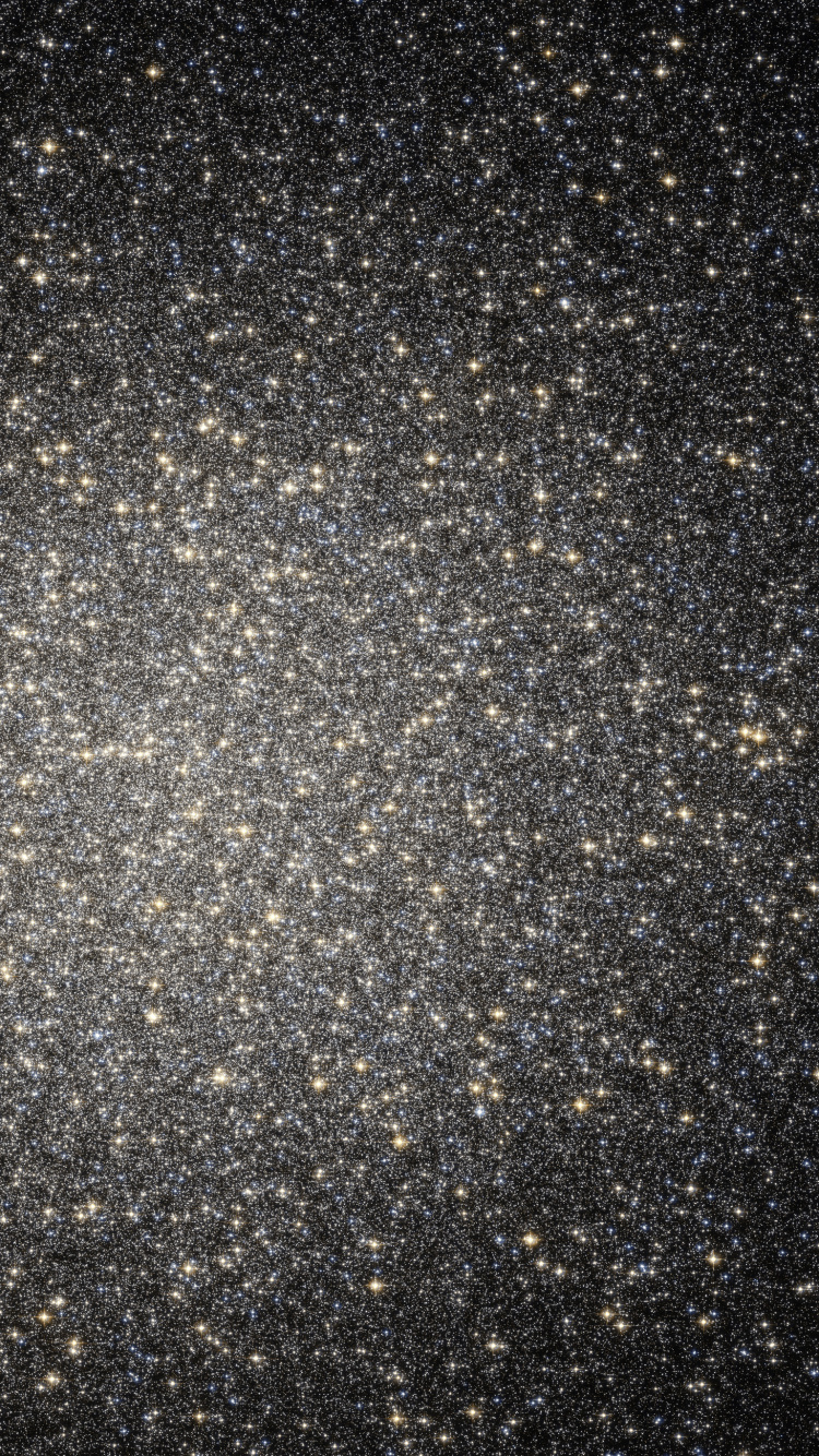 Обои Омега Центавра, шаровое скопление, космический телескоп Хаббл, Млечный Путь, Галактика в разрешении 750x1334