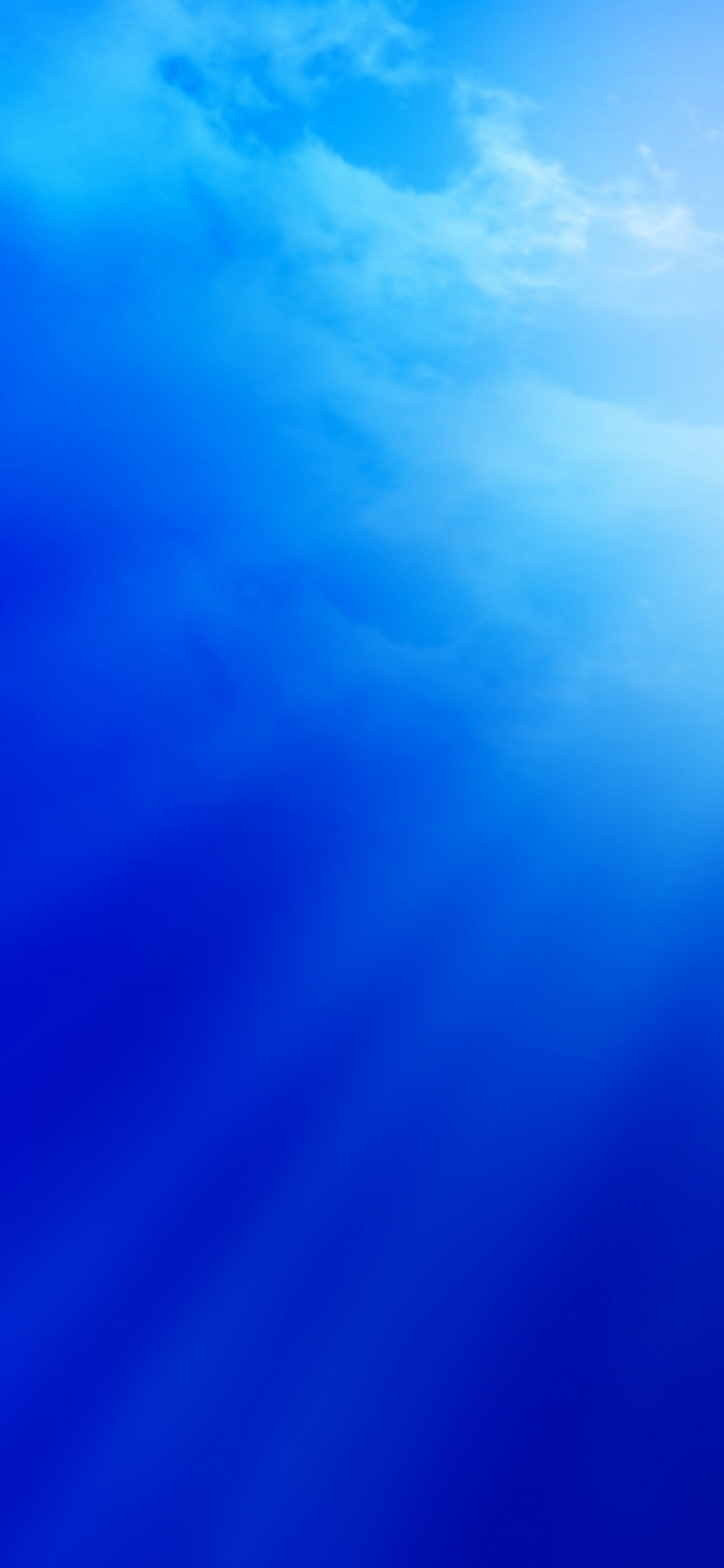 Обои синий, лазурь, дневное время, электрик, лазурный в разрешении 1125x2436