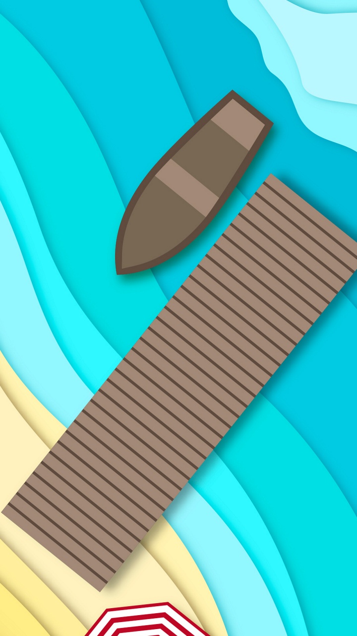 Обои мультфильм, дизайн, графика, лазурный, синий в разрешении 720x1280