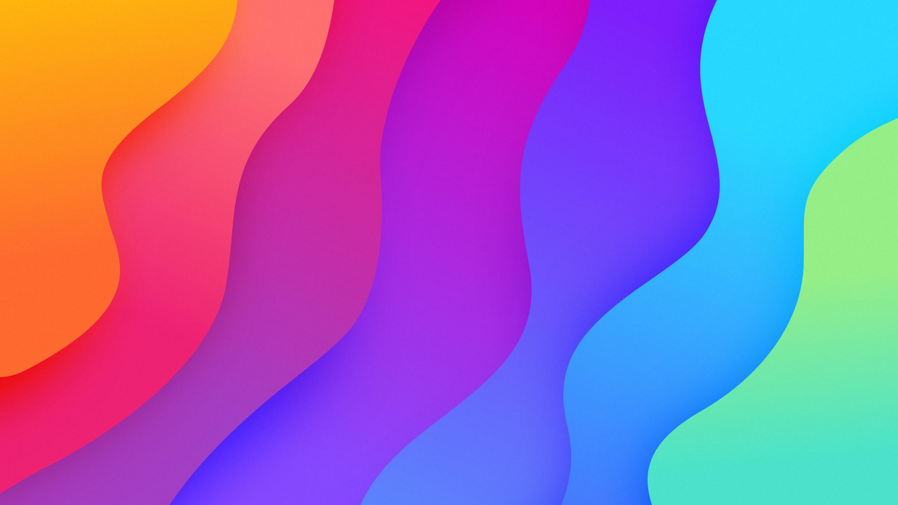 Обои яблоко macbook pro 13 m1 2020, iMac, яблоко, красочность, пурпур в разрешении 1280x720