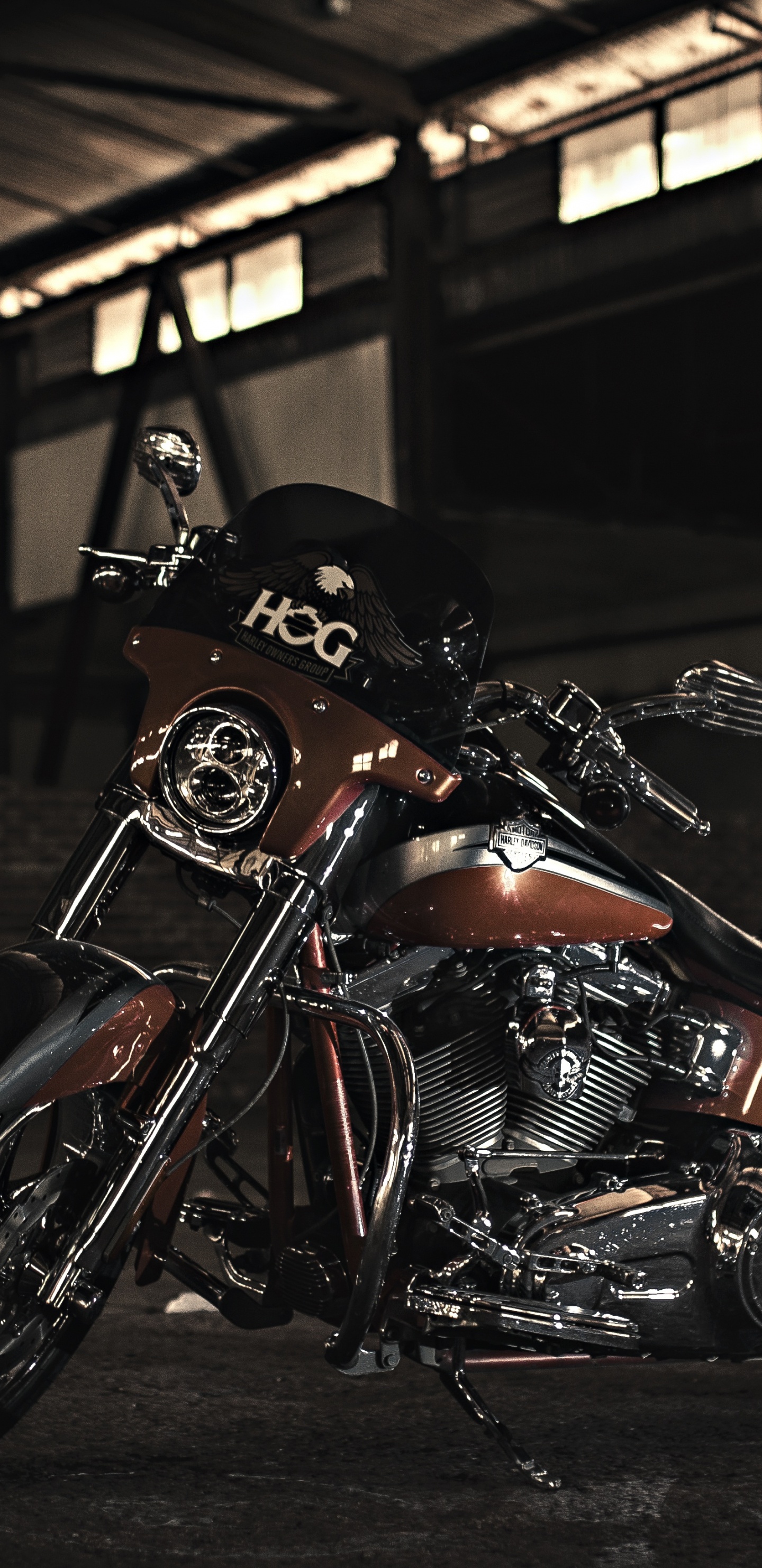 Обои мотоцикл, спортивный мотоцикл, Чоппер, фара, автомобильное освещение в разрешении 1440x2960