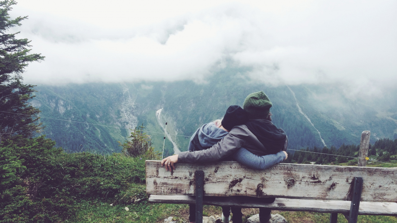 Обои облако, гора, горный рельеф, сидящий, горная станция в разрешении 1280x720