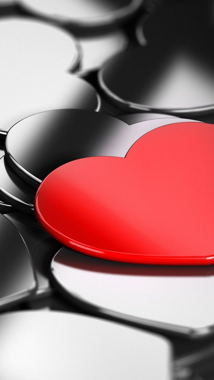 Обои сердце, любовь, иллюстрации, датировка, иллюстрация в разрешении 720x1280