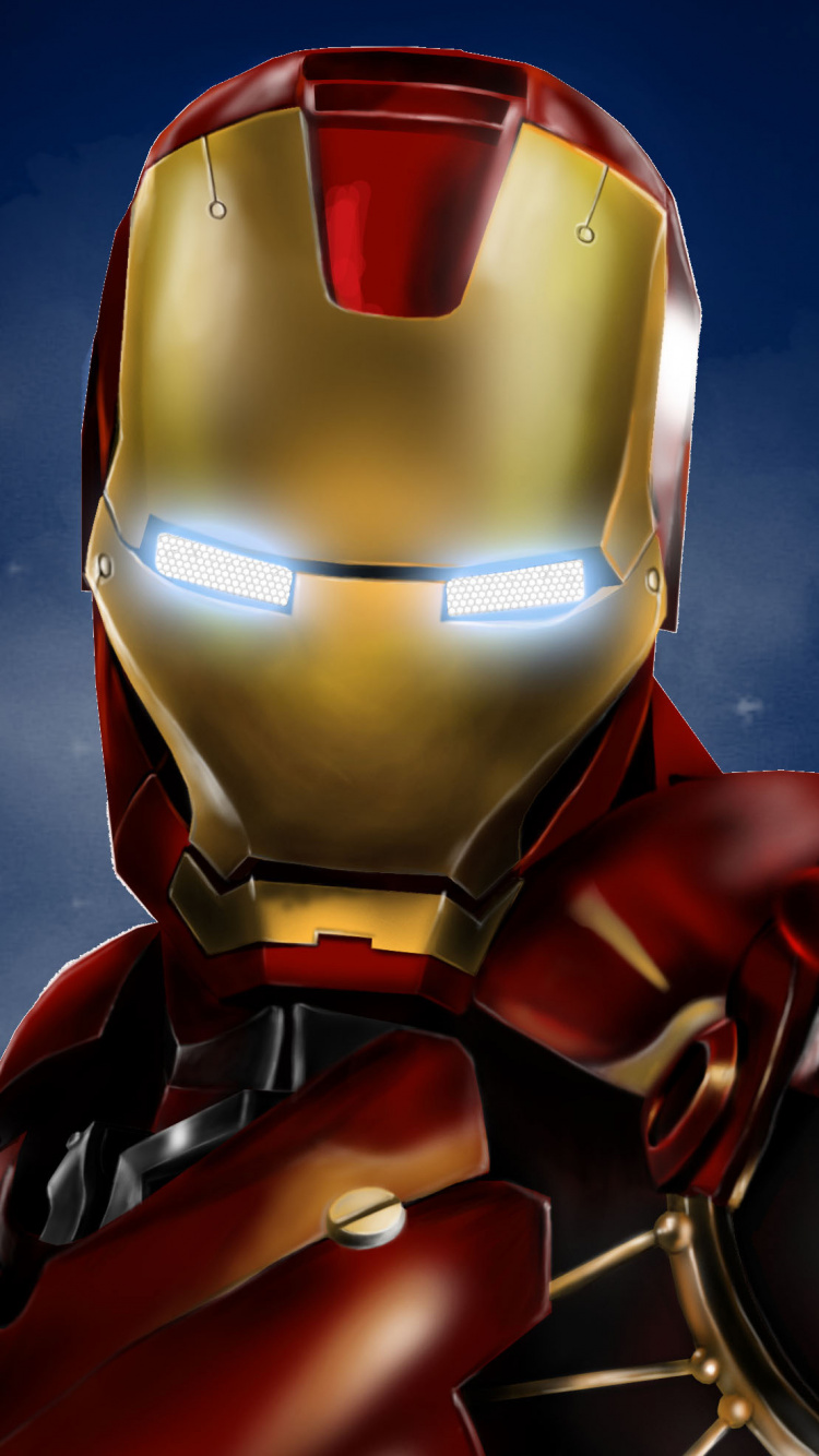 Обои супергерой, Железный человек, Капитан Америка, броня, герой в разрешении 750x1334