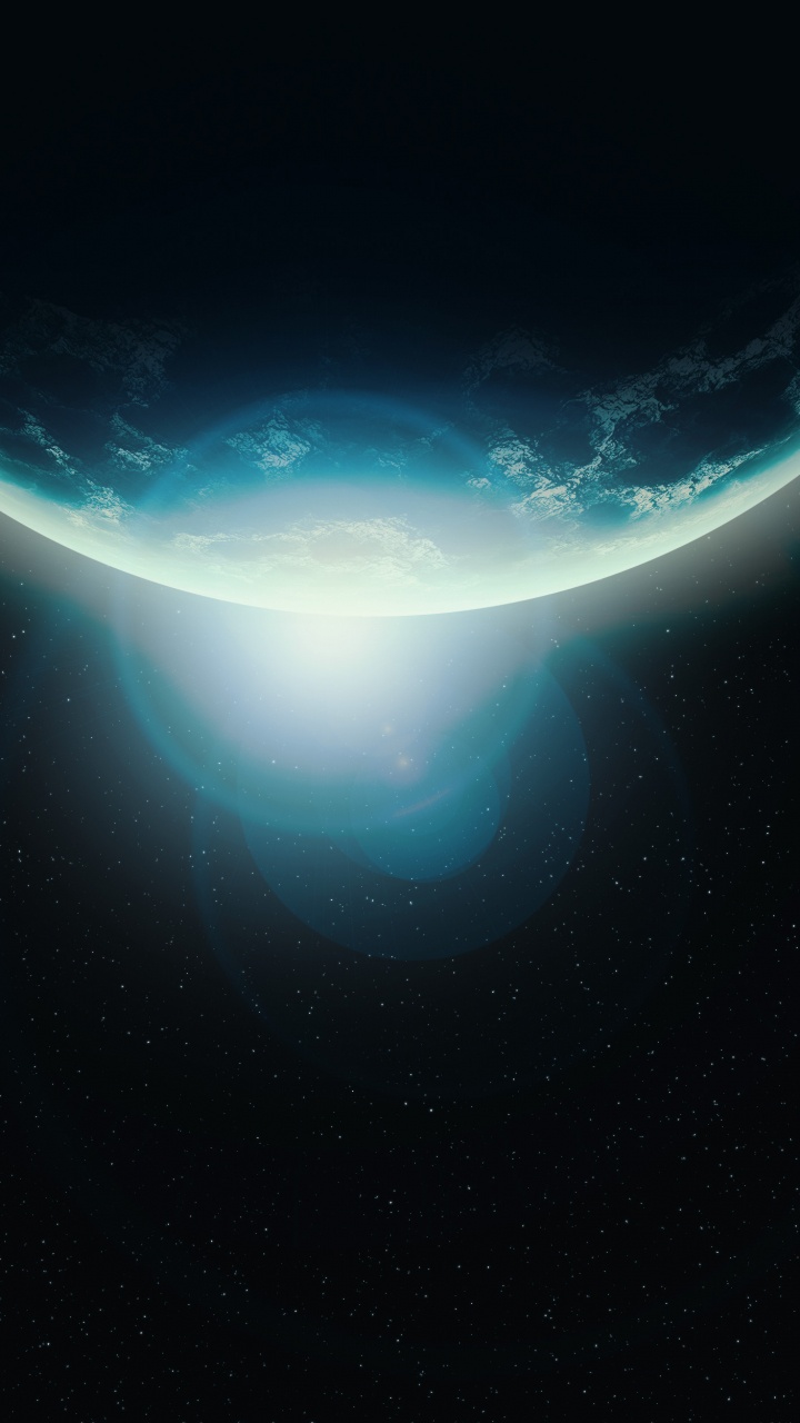 Обои атмосфера, земля, атмосфера земли, небесное явление, космическое пространство в разрешении 720x1280