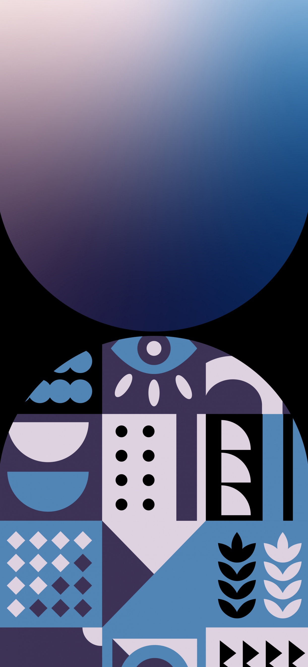 Обои постер, дизайн, графический дизайн, лазурный, рукав в разрешении 1242x2688