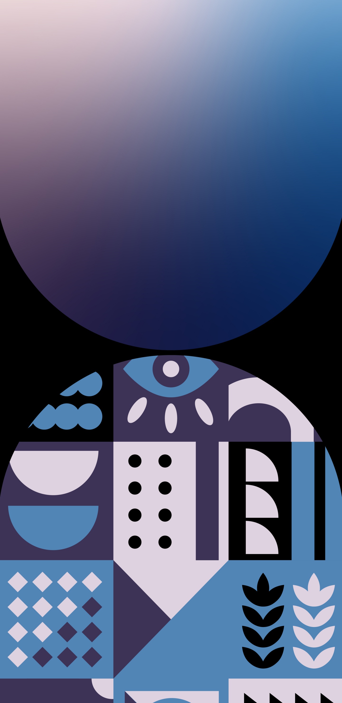 Обои постер, дизайн, графический дизайн, лазурный, рукав в разрешении 1440x2960