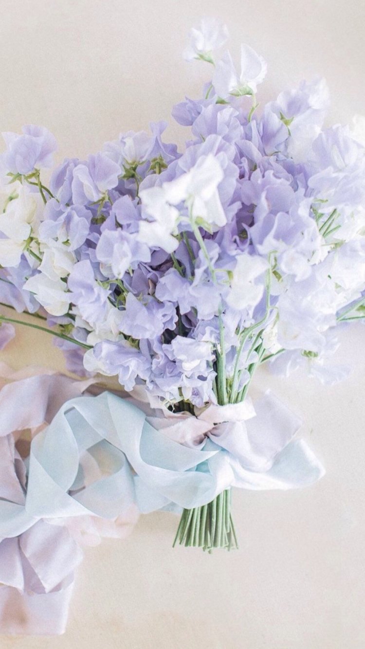 Обои лаванда, пурпур, свадьба, синий, душистый горошек в разрешении 750x1334