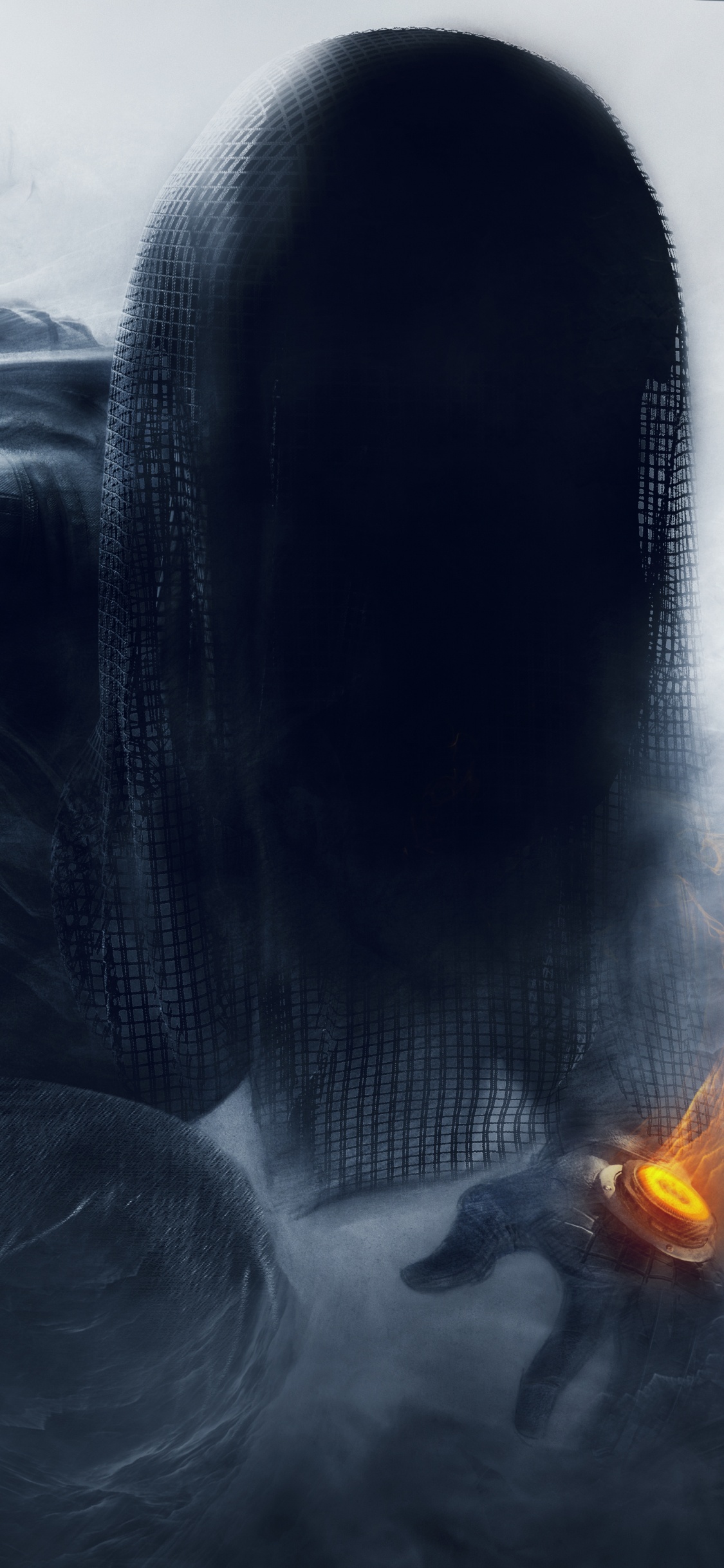 Обои ubisoft, демон, дым, иллюстрация, арт в разрешении 1125x2436