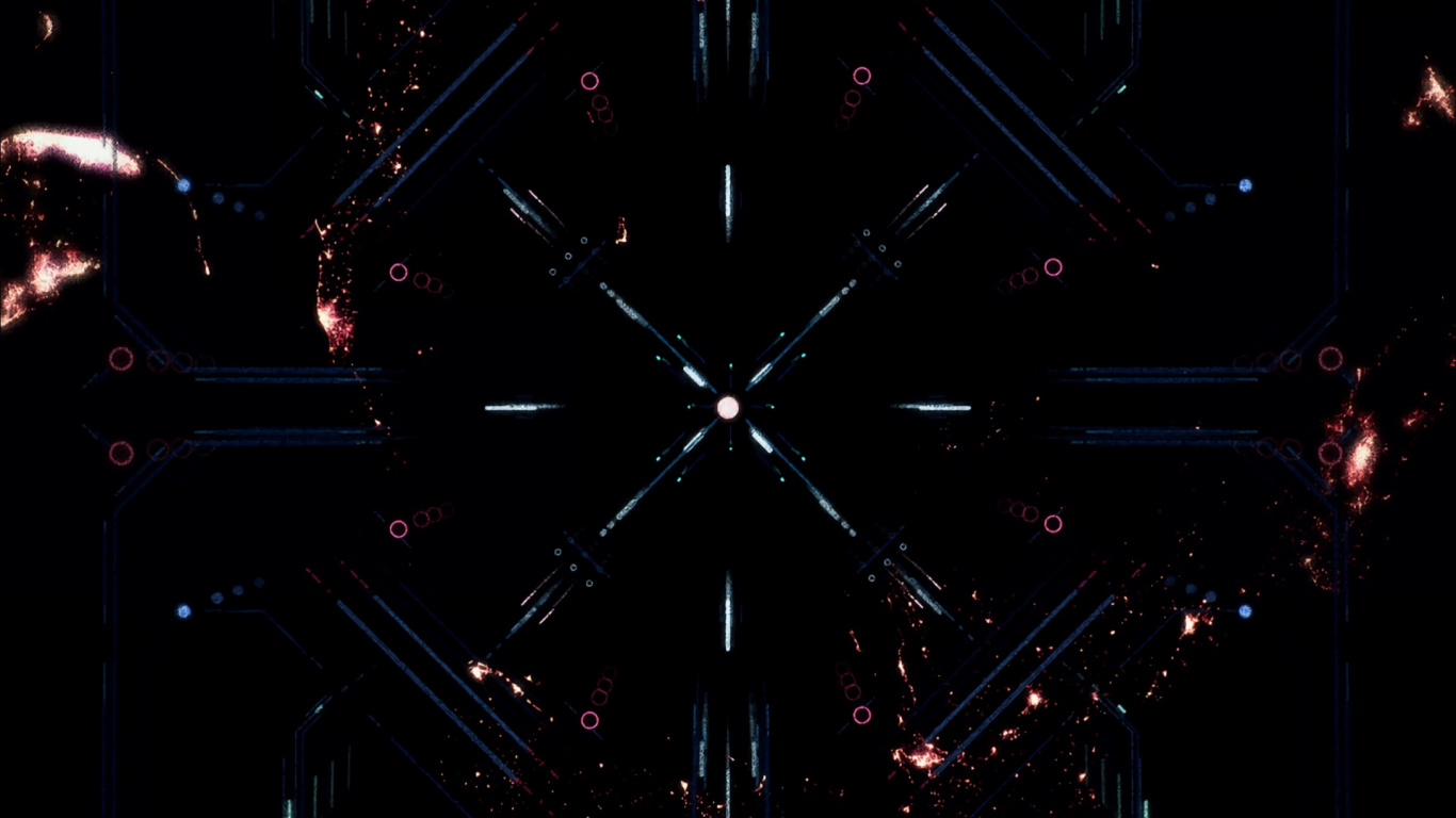 Обои черный, темнота, ночь, космос, полночь в разрешении 1366x768