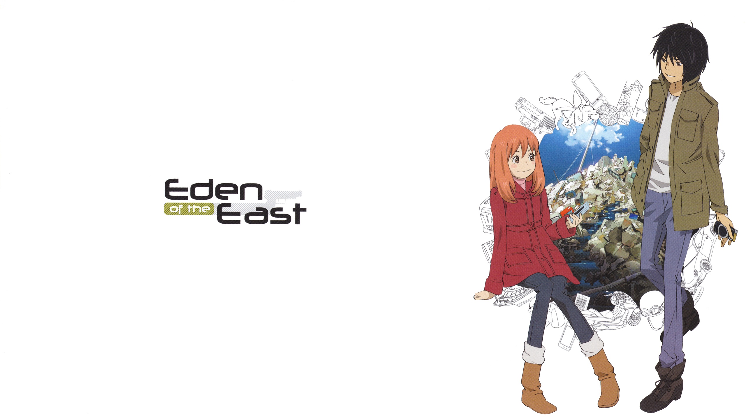 Обои аниме, мультфильм, верхняя одежда, Япония, текст в разрешении 2560x1440