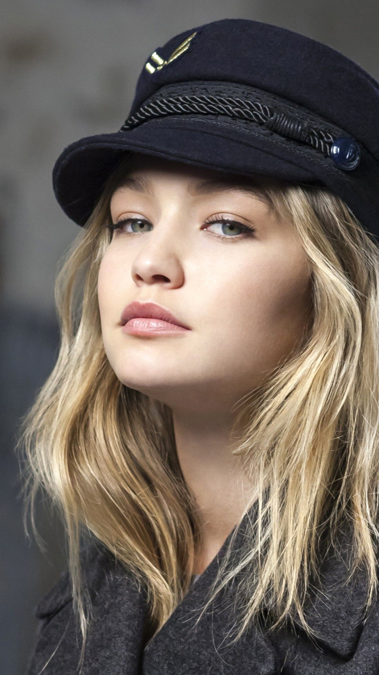 Обои Джиджи Хадид, супермодель, волосы, губа, бровь в разрешении 750x1334