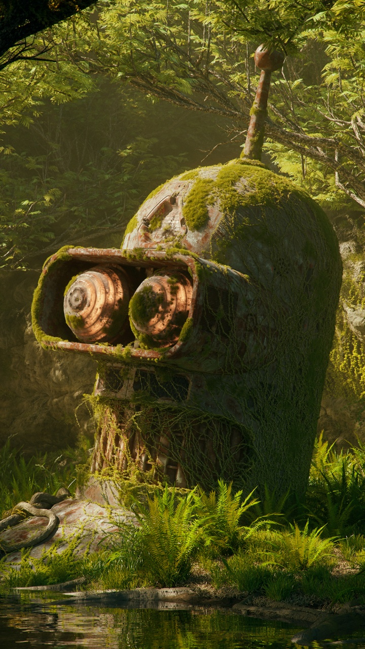 Обои искусство антиутопии, арт, популярная культура, дистопия, цифровое искусство в разрешении 720x1280