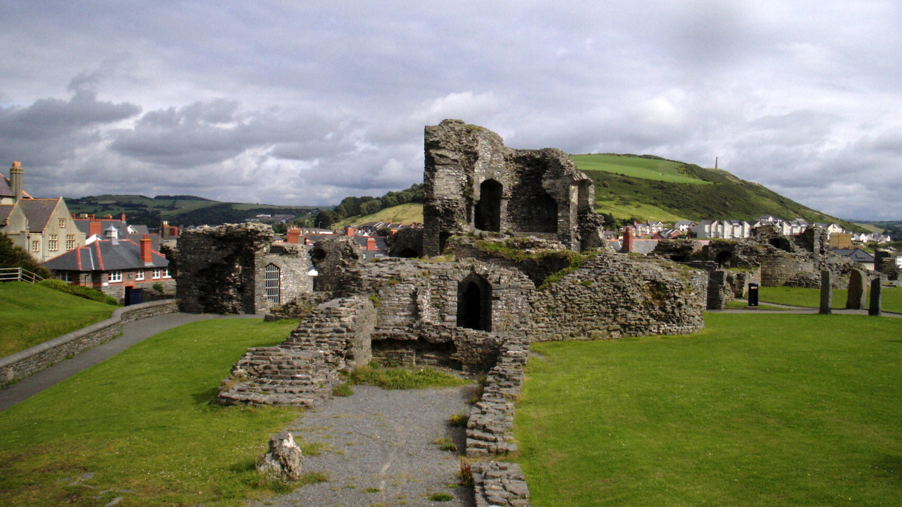 Обои Замок В Аберистуите, Аберайрон, замок, развалины, древняя история в разрешении 1280x720