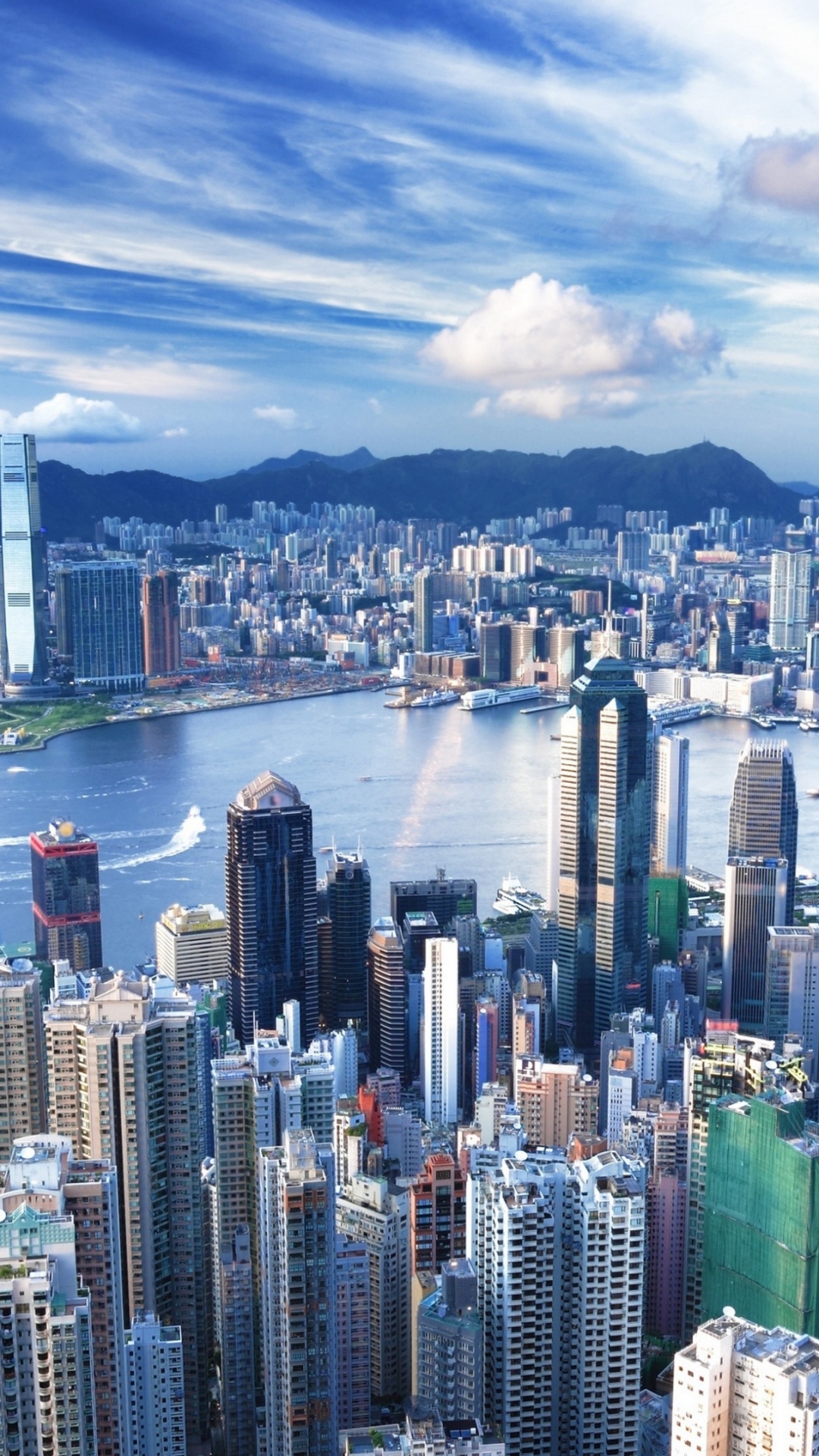 Обои НьюЙорк, город, планшет, вода, облако в разрешении 1080x1920