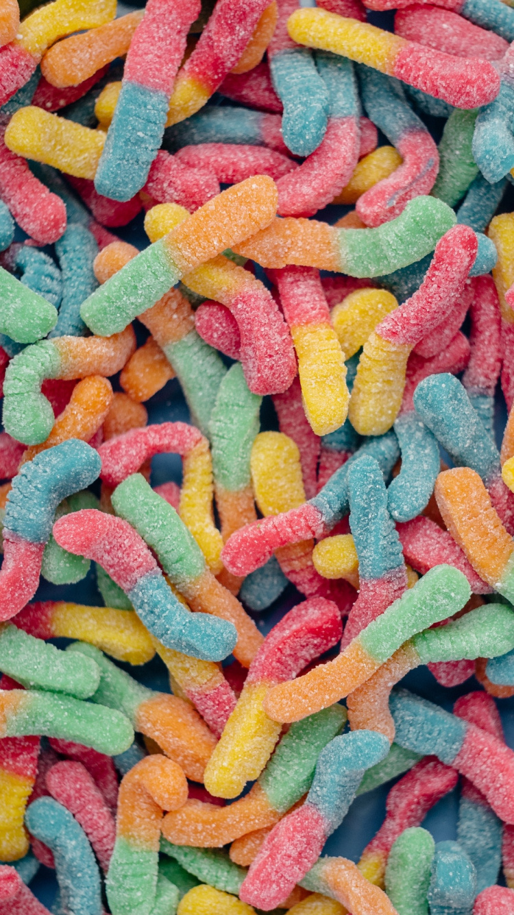 Обои конфета, мармеладный сладкий, шоколадный брауни, обледенение, Капкейк в разрешении 750x1334