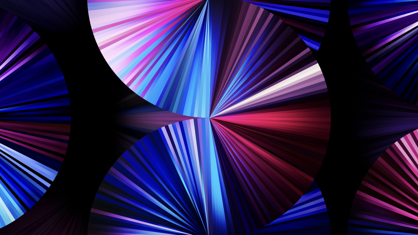 Обои Light blue iOS 14.5 wallpaper for iPad Pro 11″ в разрешении 1366x768