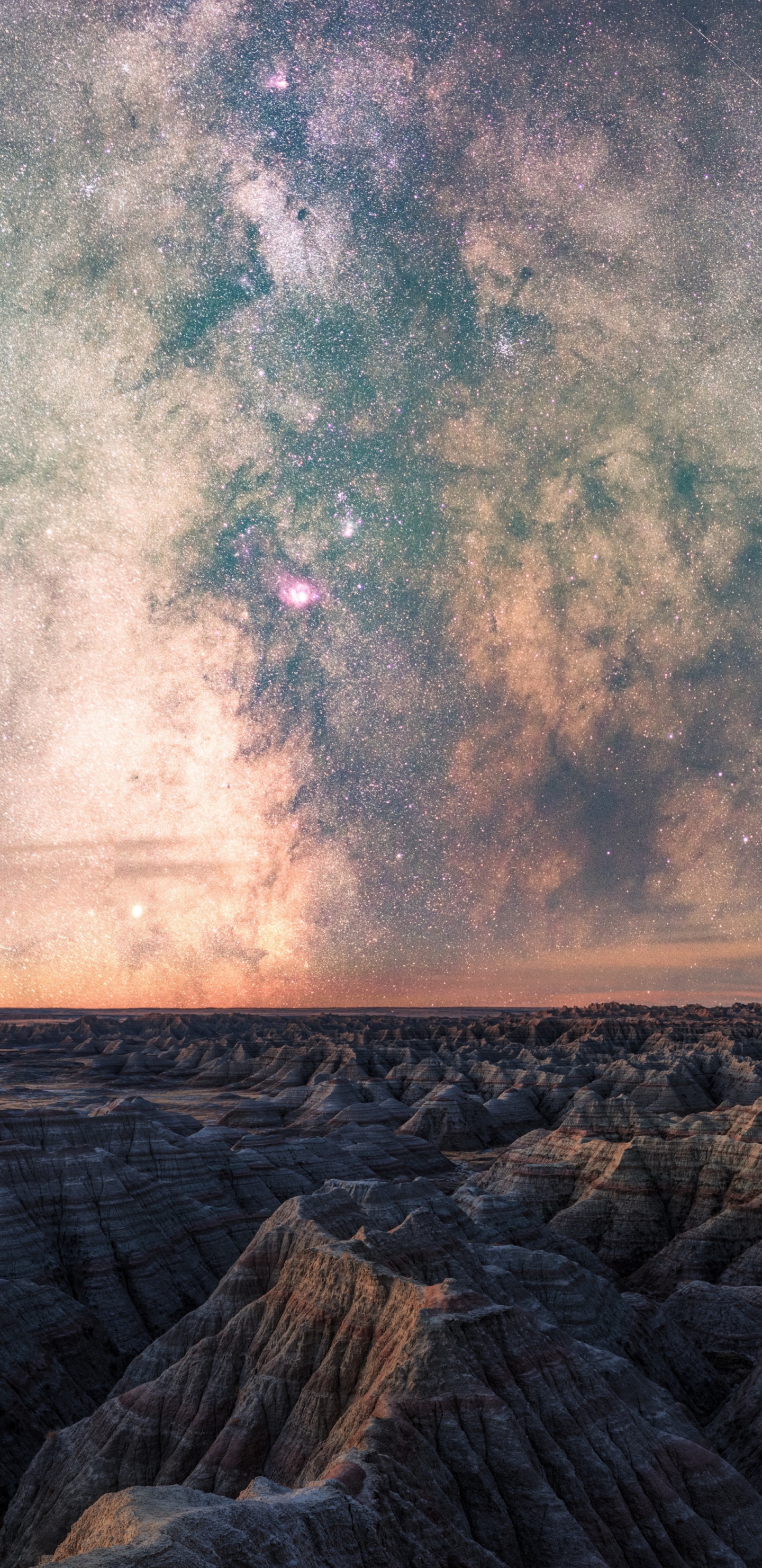 Обои Млечный Путь, звезда, Галактика, Астрономия, земля в разрешении 1440x2960