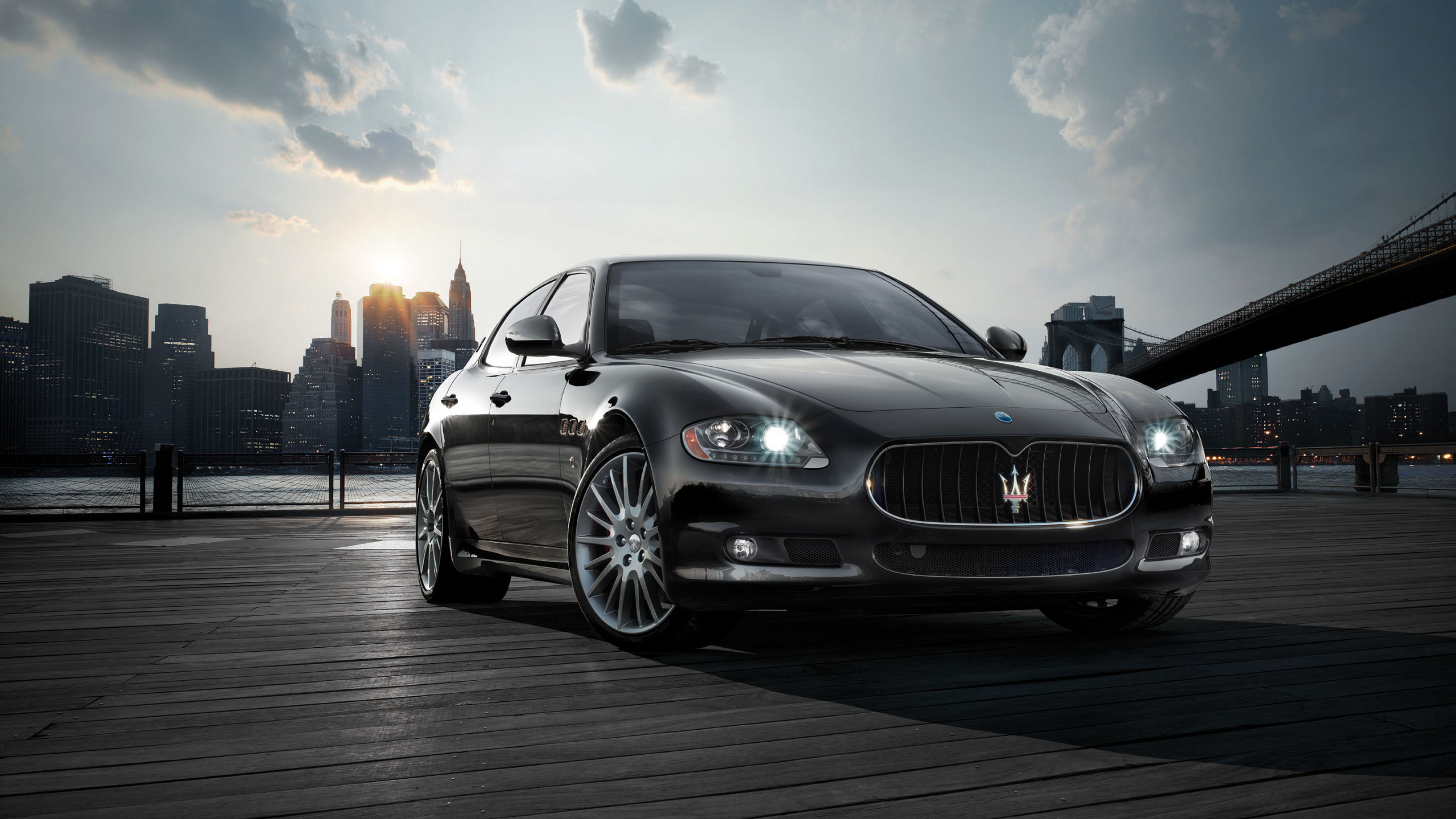Обои Мазерати, авто, седан, обод, Нью-Йорк в разрешении 2560x1440