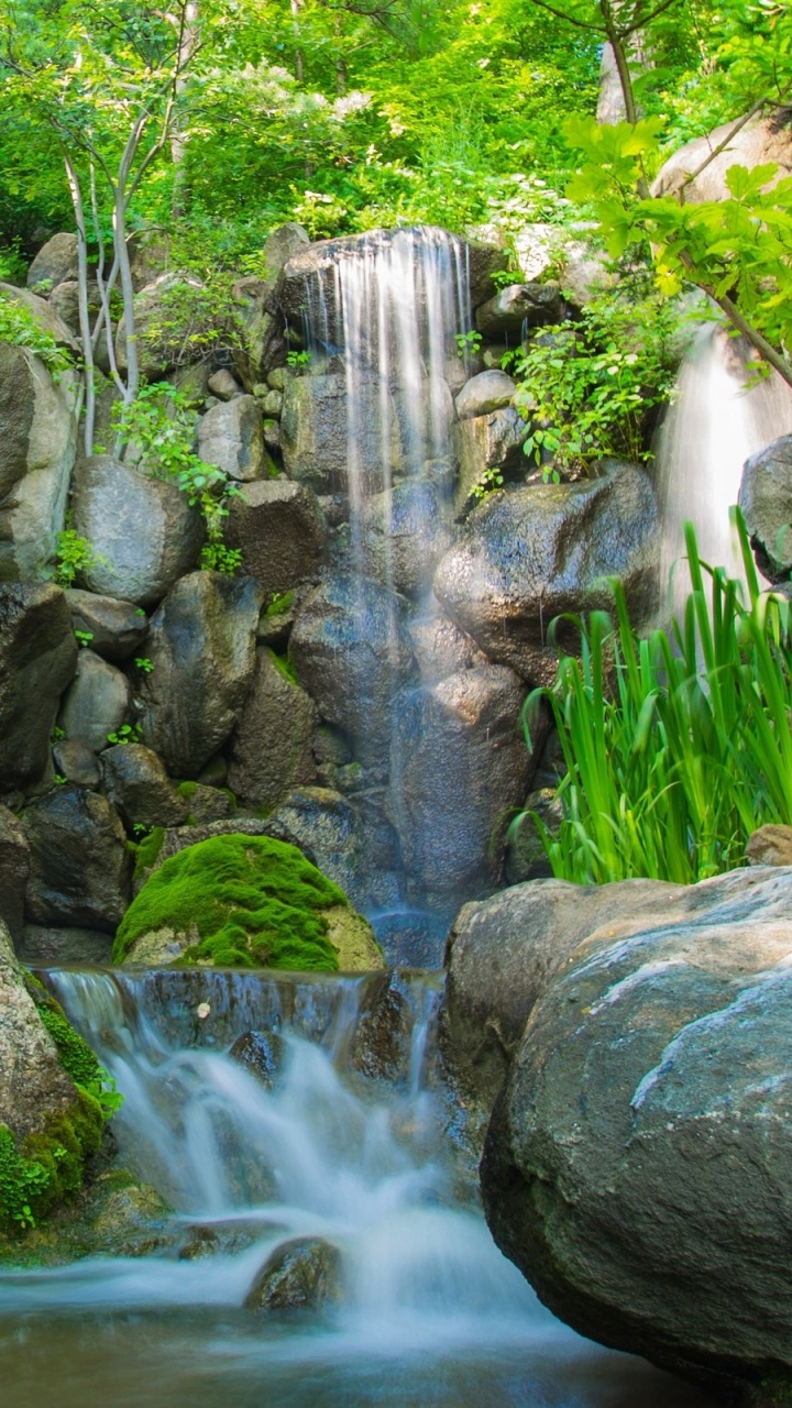 Обои водопад, природа, гидроресурсы, водоем, вода в разрешении 720x1280