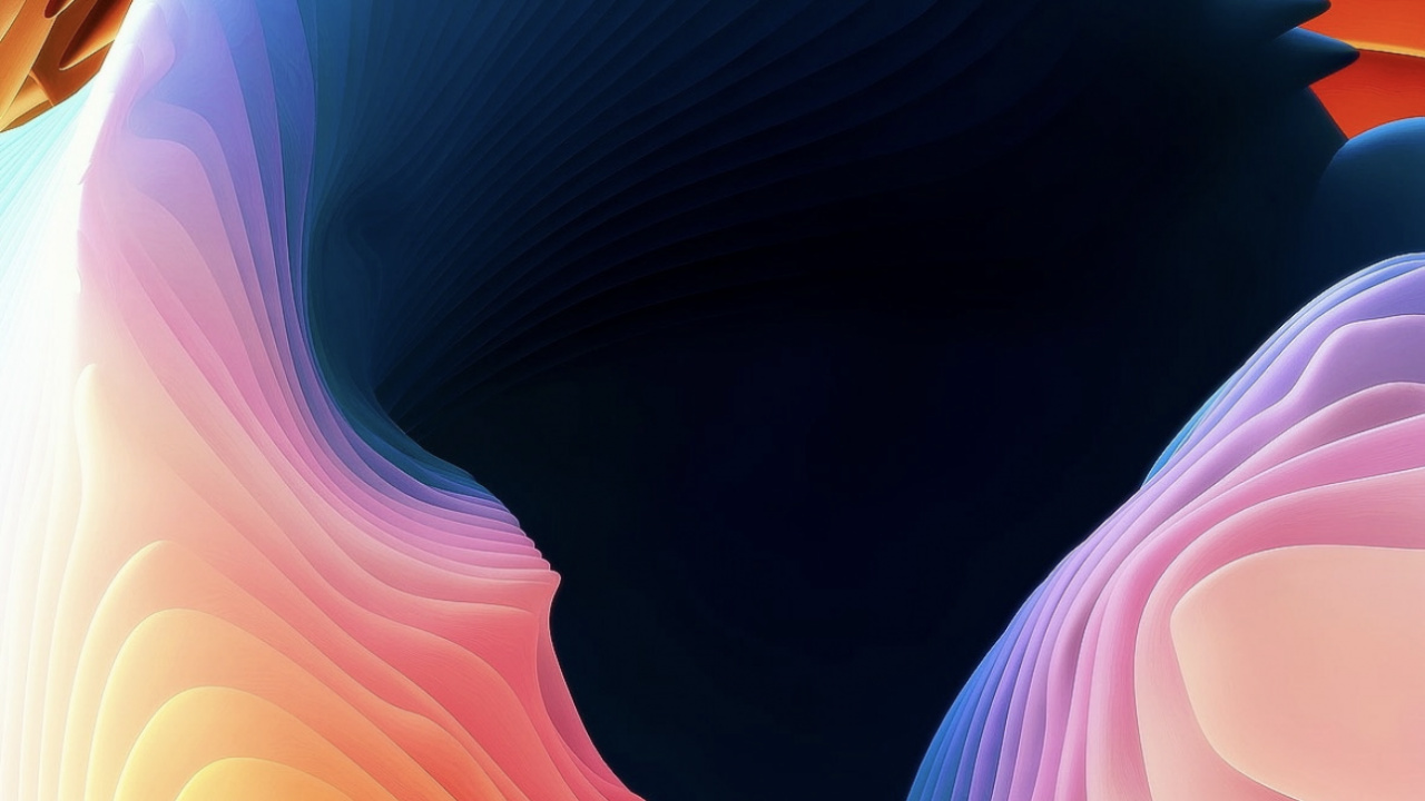 Обои Оранжевый цвет, ткань, розовый, арт, красный цвет в разрешении 1280x720