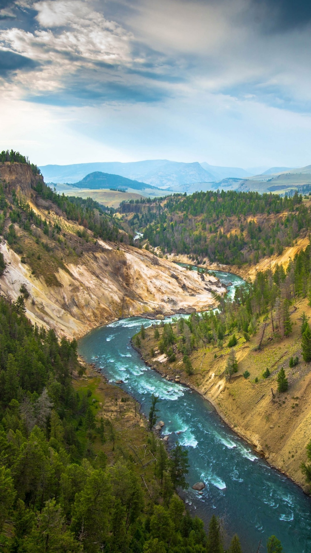 Обои Йеллоустонский Национальный парк, Большой Каньон Йеллоустоун, национальный парк Гранд каньон, национальный парк, йосемитский национальный парк в разрешении 1080x1920
