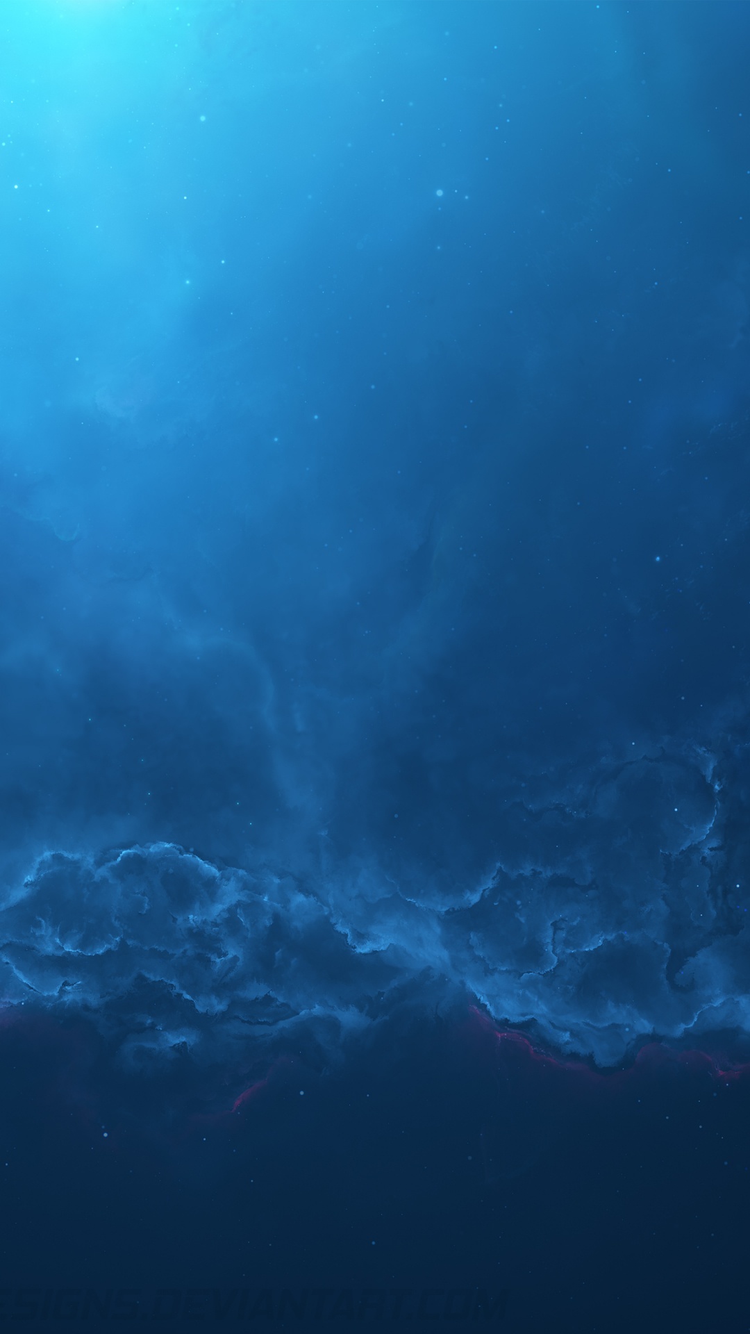 Обои подземные воды, синий, вода, свет, атмосфера в разрешении 1080x1920