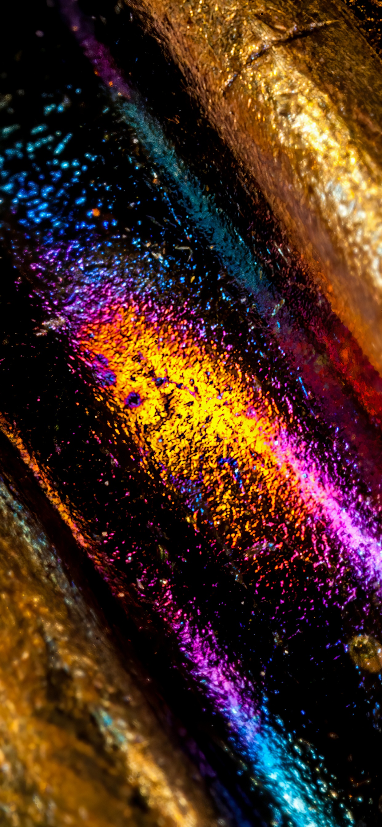 Обои свет, Светопись, красочность, жидкий, пурпур в разрешении 1242x2688