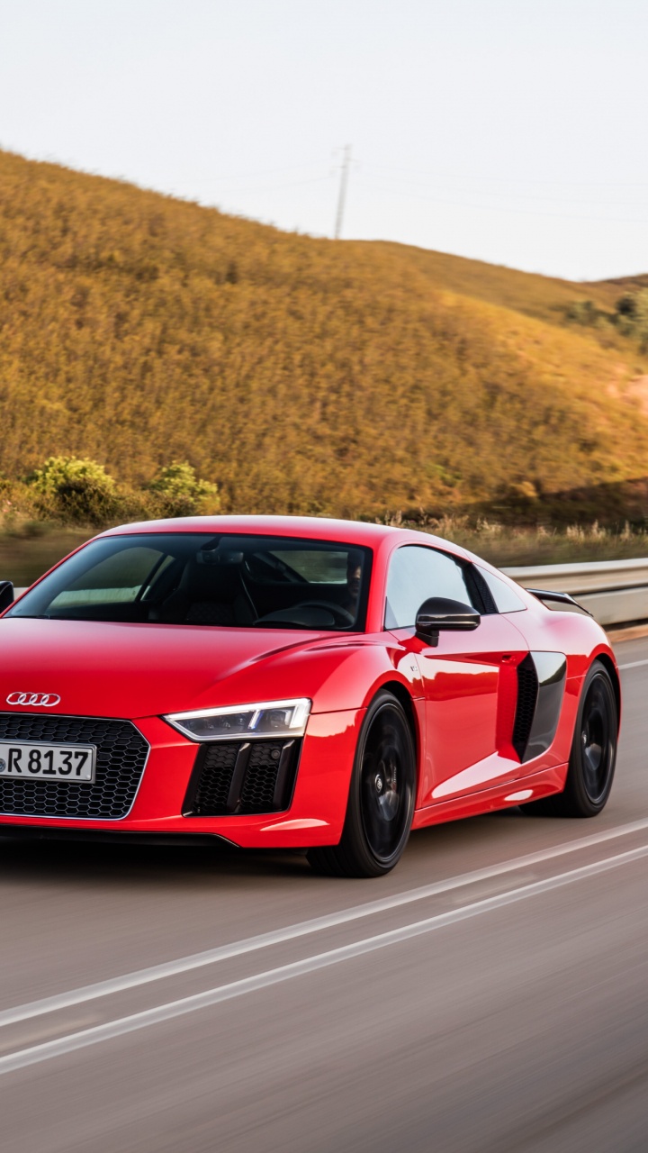 Обои audi, audi r8, авто, спорткар, двигатель V10 в разрешении 720x1280
