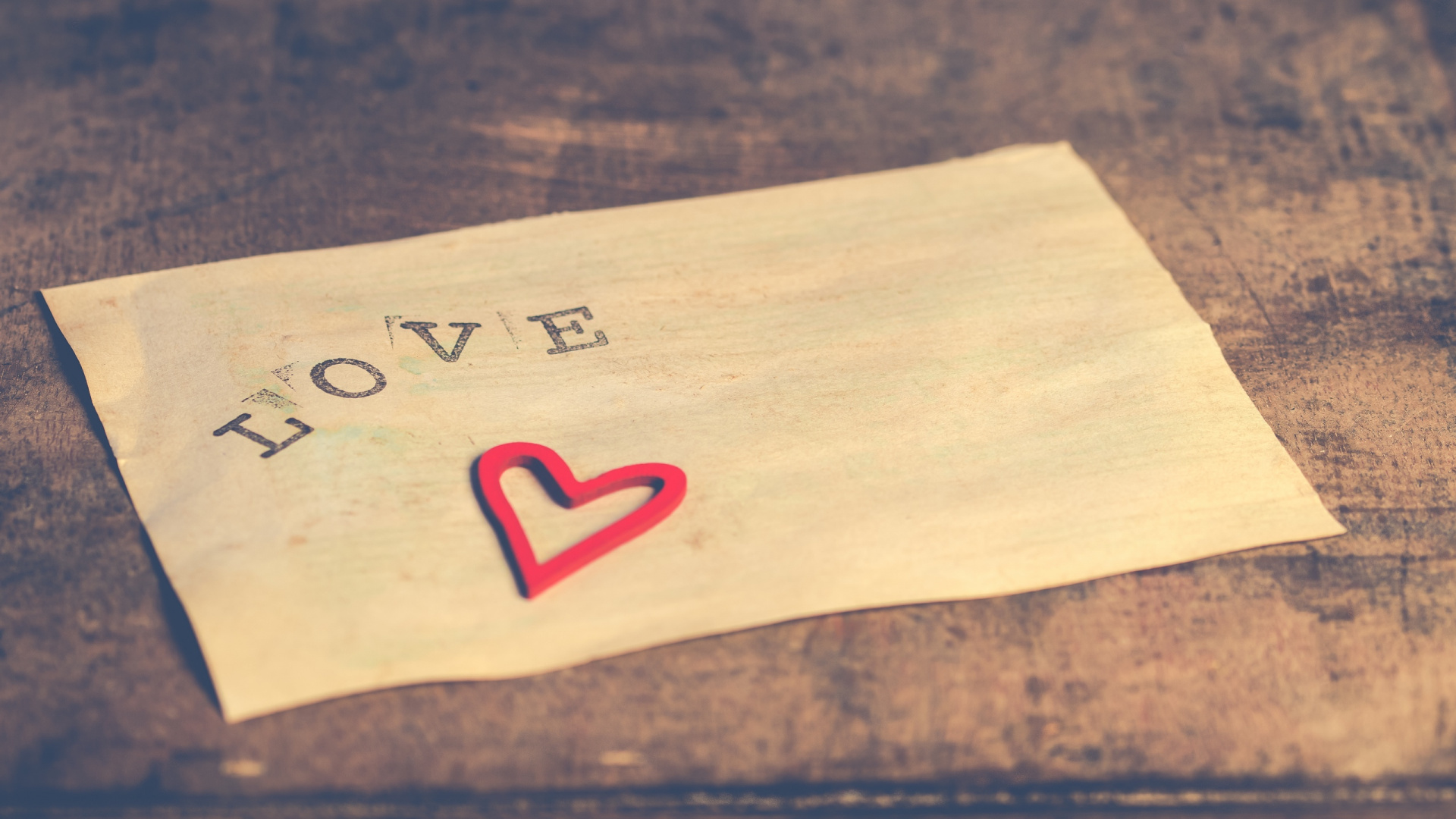 Обои древесина, любовь, бумага, чувство, материал в разрешении 1920x1080