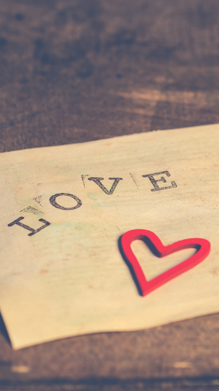 Обои древесина, любовь, бумага, чувство, материал в разрешении 750x1334