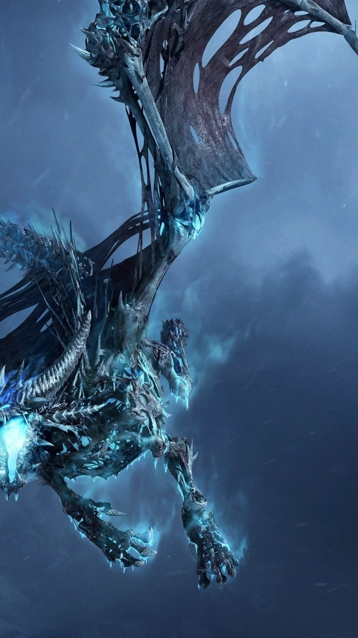 Обои дракон, тьма, ночь, cg работы, скриншот в разрешении 720x1280