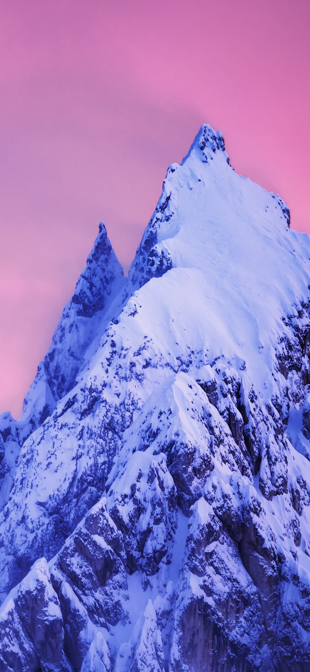 Обои гора, снег, мир, природный ландшафт, склон в разрешении 1242x2688