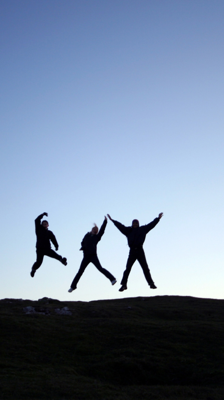 Обои забава, горизонт, песок, экорегион, скачок в разрешении 750x1334