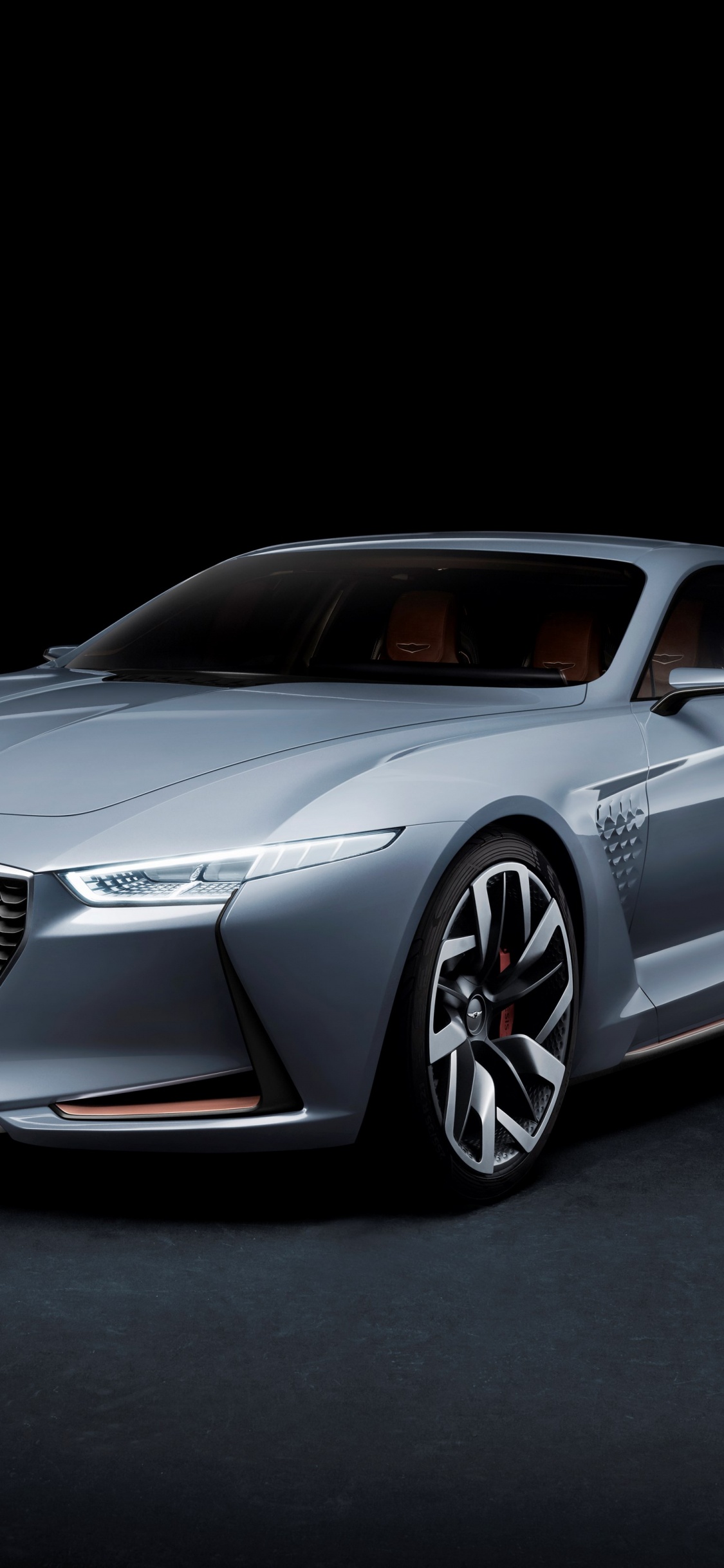 Обои генезис, нью-йоркский международный автосалон, Хендэ Мотор Компании, авто, НьюЙорк в разрешении 1125x2436