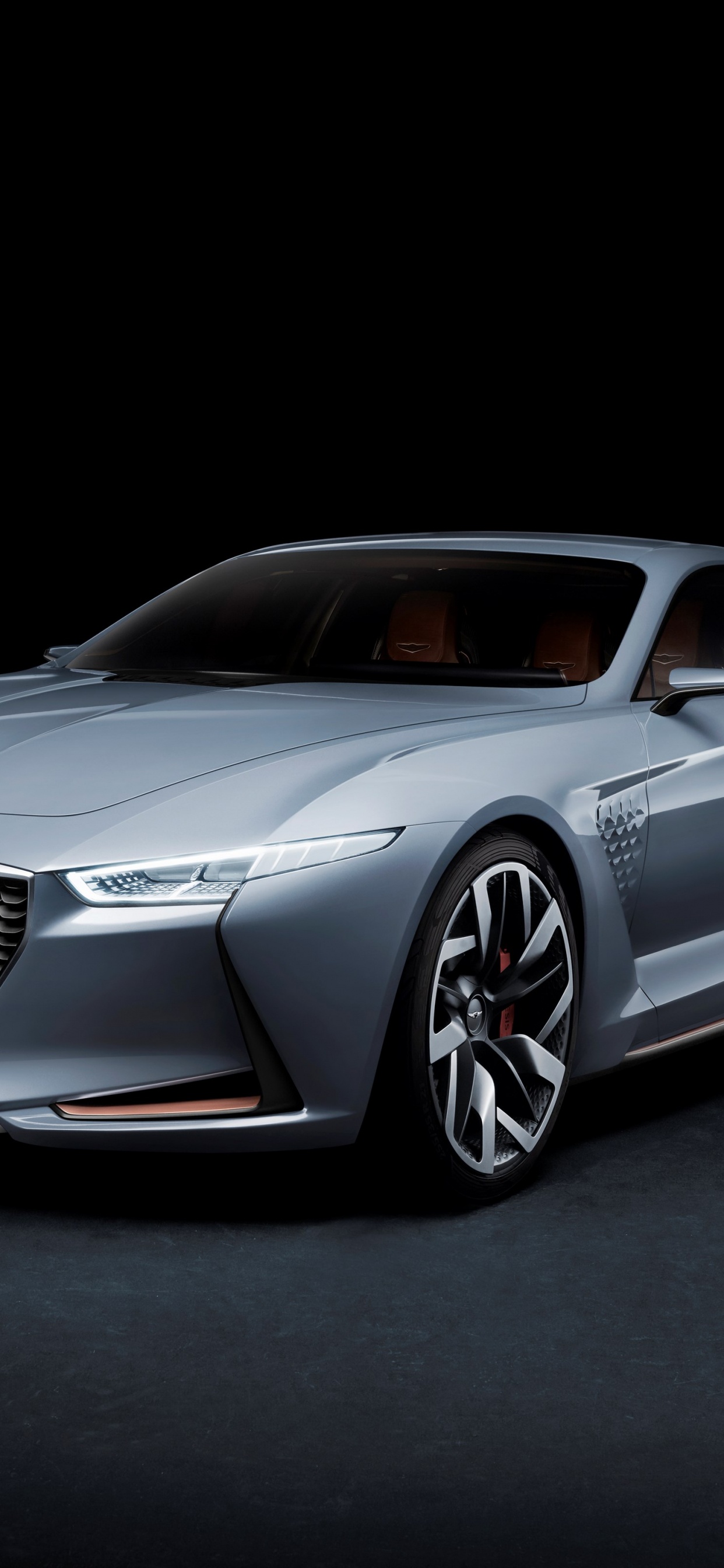 Обои генезис, нью-йоркский международный автосалон, Хендэ Мотор Компании, авто, НьюЙорк в разрешении 1242x2688