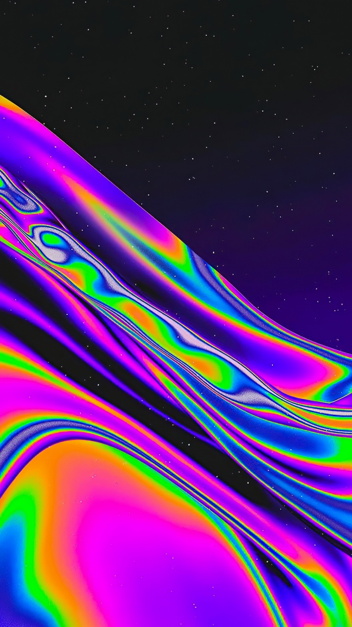 Обои свет, графический дизайн, красочность, пурпур, жидкий в разрешении 720x1280