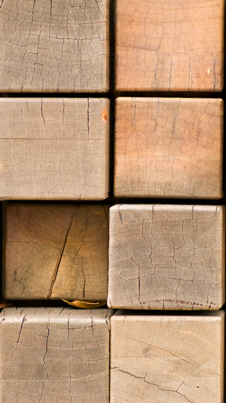 Обои текстура, древесина, узор, линия, кирпич в разрешении 750x1334