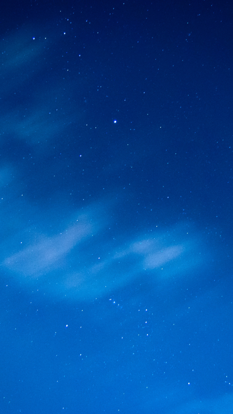 Обои синий, атмосфера, ночь, облако, электрик в разрешении 750x1334