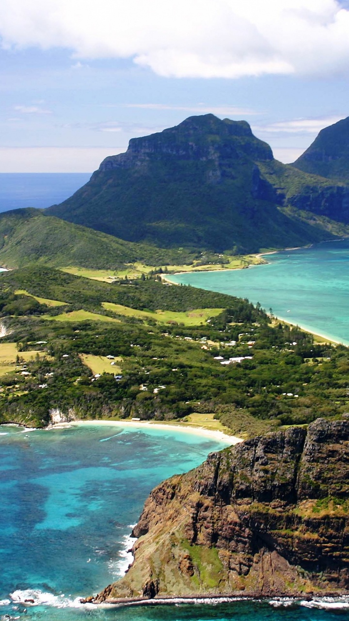 Обои Остров, побережье, море, прибрежные и океанические рельефы, мыс в разрешении 720x1280