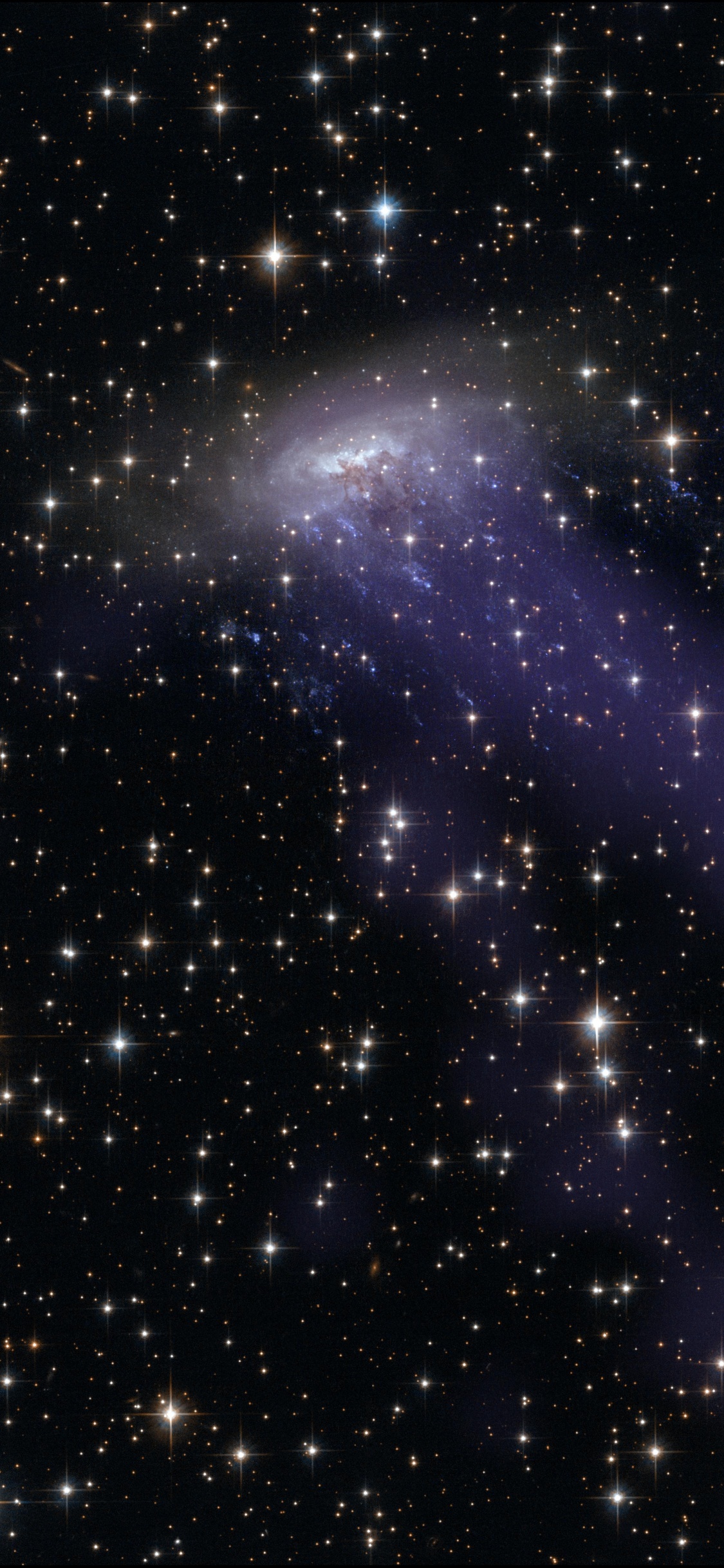Обои космический телескоп Хаббл, Галактика, спиральная Галактика, группа галактик, космическое пространство в разрешении 1125x2436