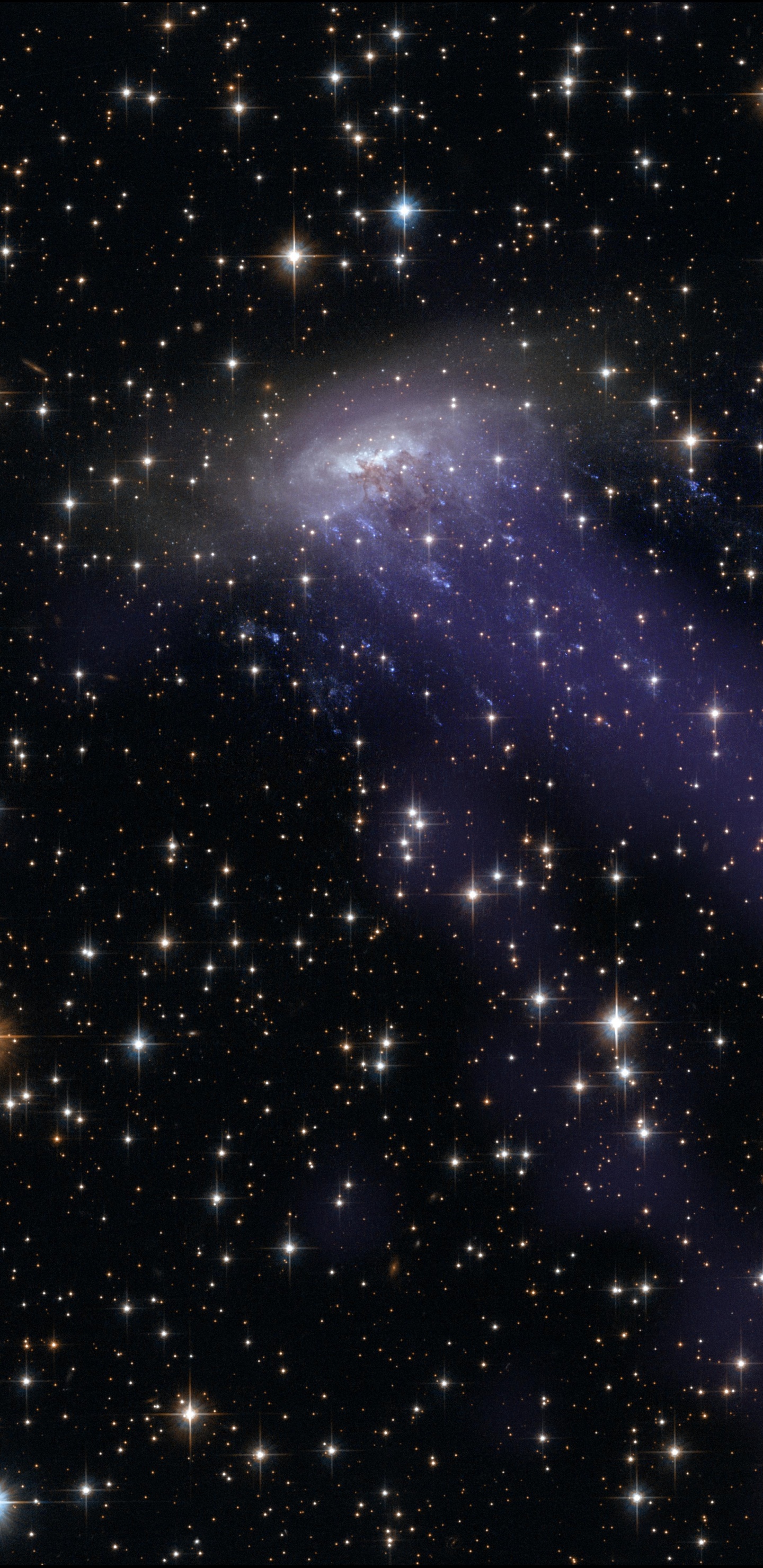Обои космический телескоп Хаббл, Галактика, спиральная Галактика, группа галактик, космическое пространство в разрешении 1440x2960