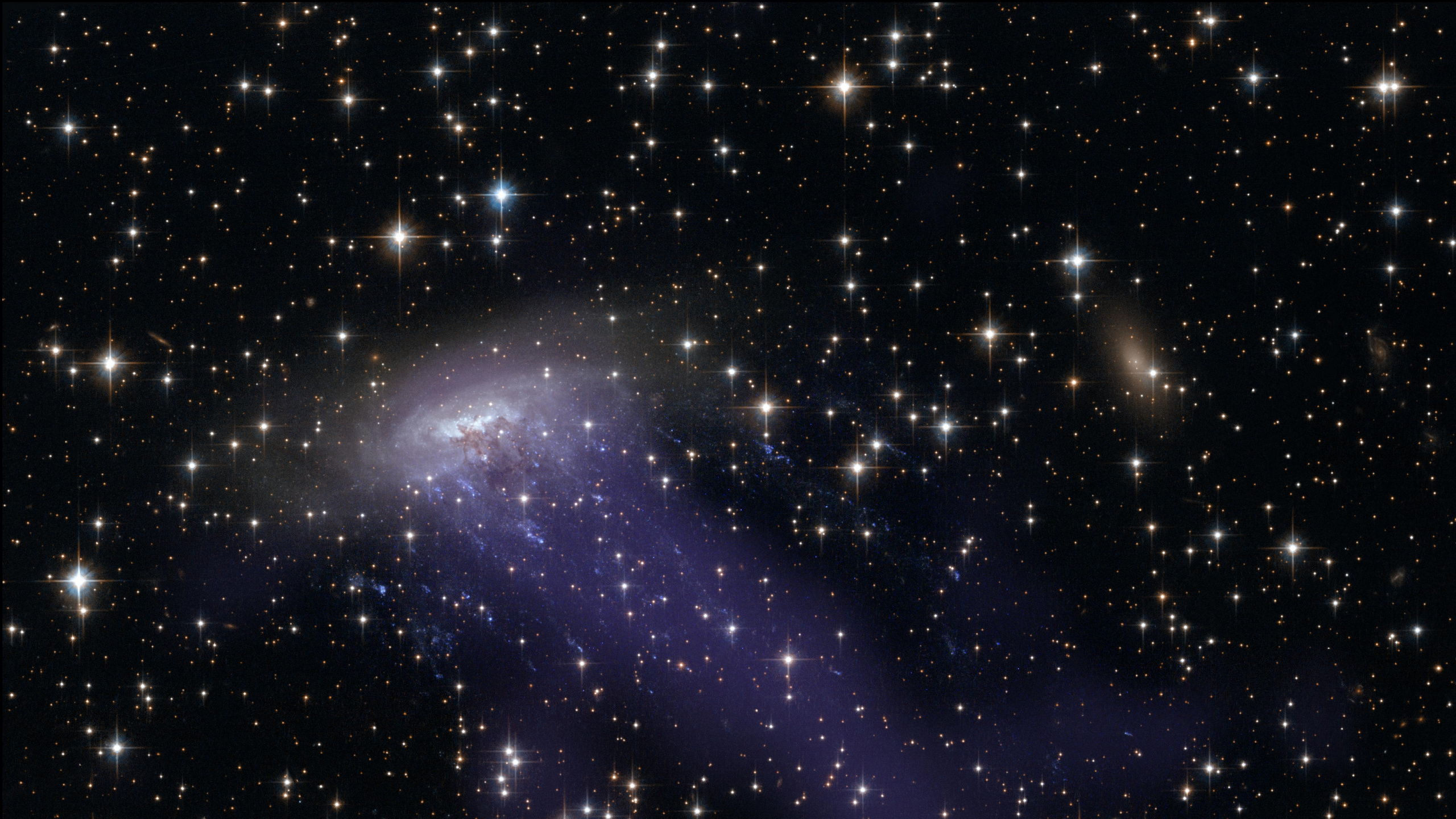 Обои космический телескоп Хаббл, Галактика, спиральная Галактика, группа галактик, космическое пространство в разрешении 2560x1440