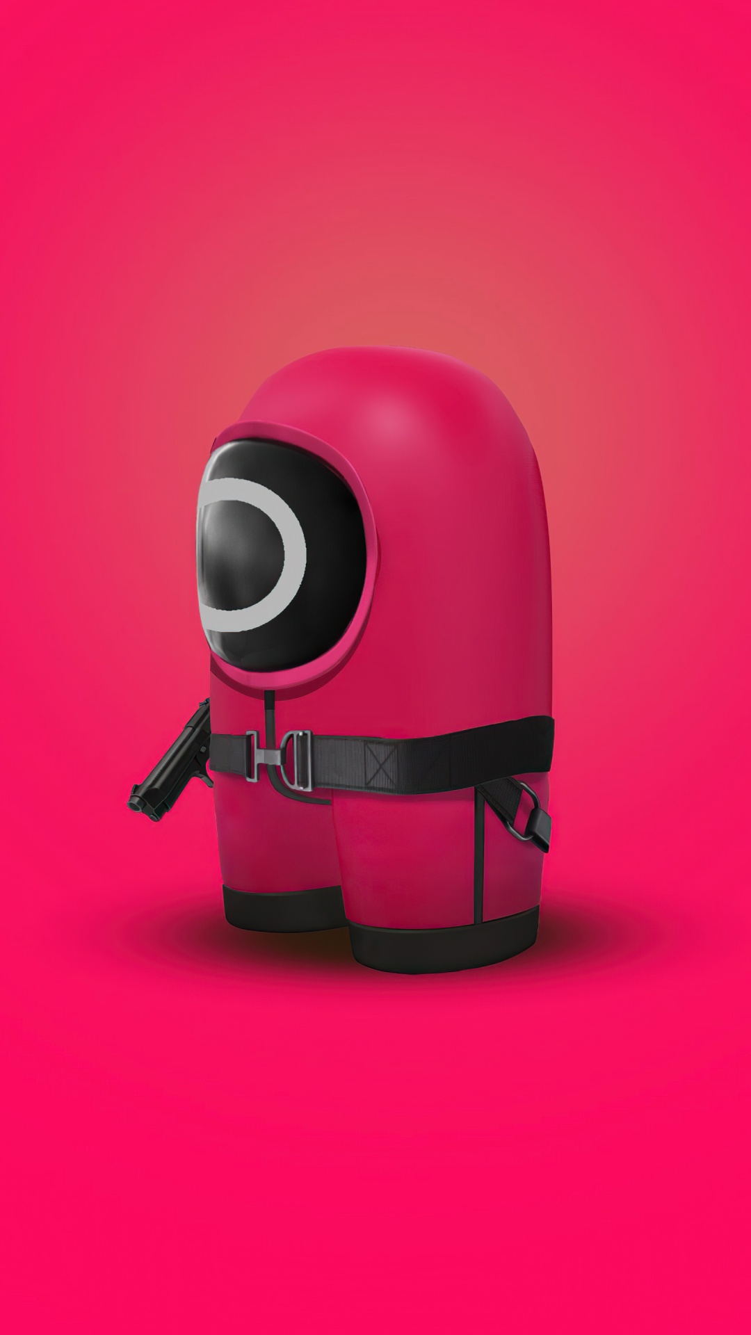 Обои игра в кальмара, крупный план, игрушка, звуковое оборудование, головной убор в разрешении 1080x1920